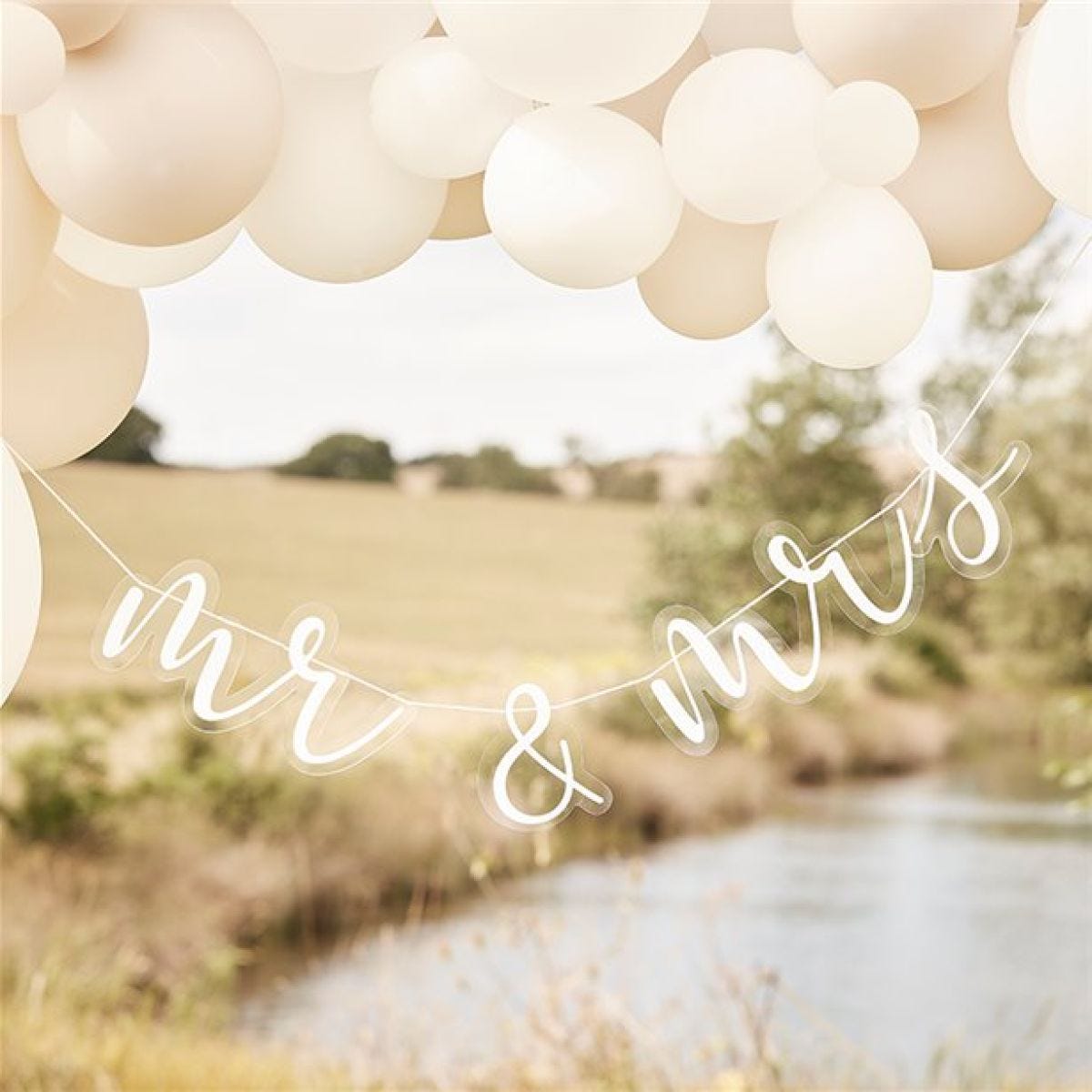 Mr & Mrs Acrylic Bunting