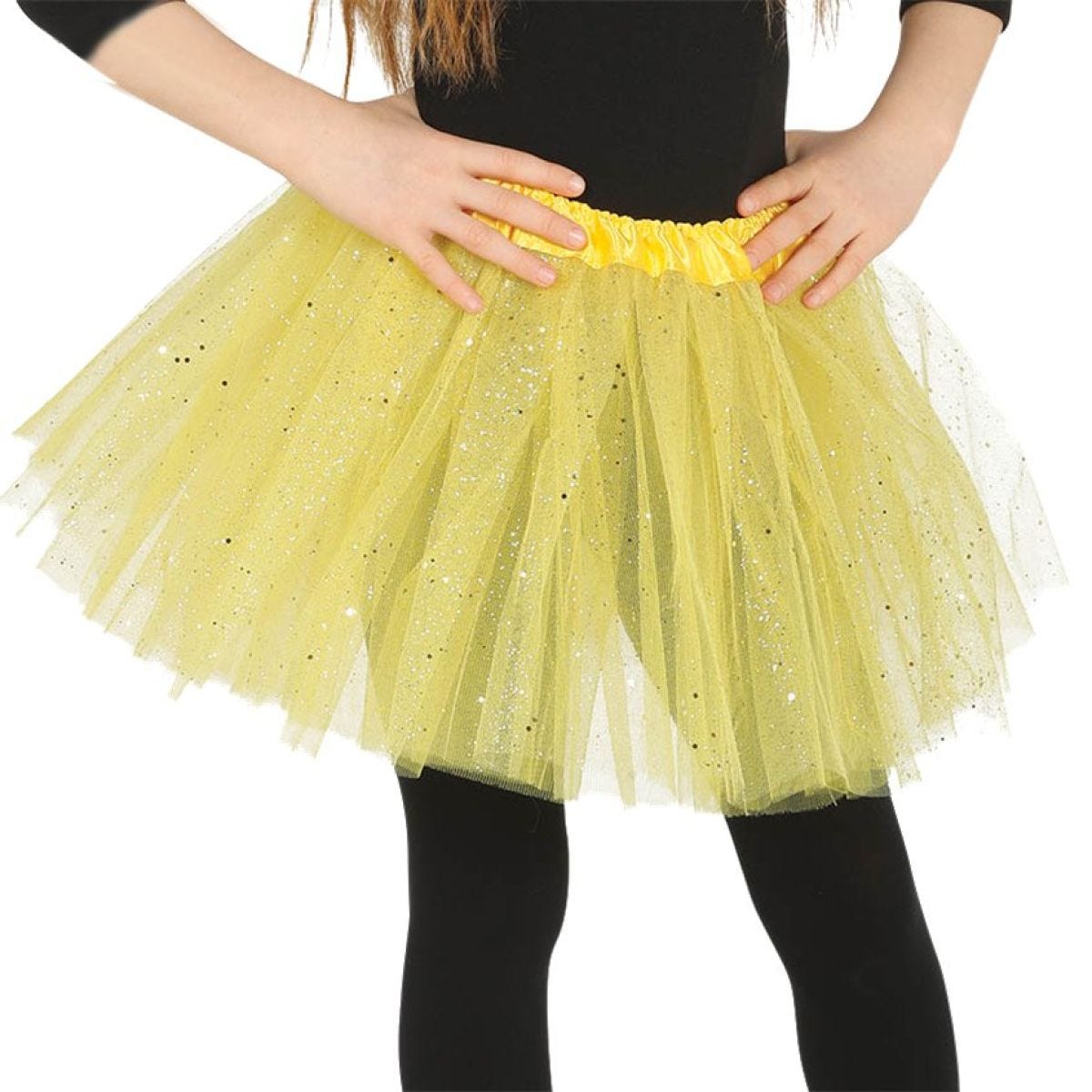 Yellow Glitter Tutu - Child One Size