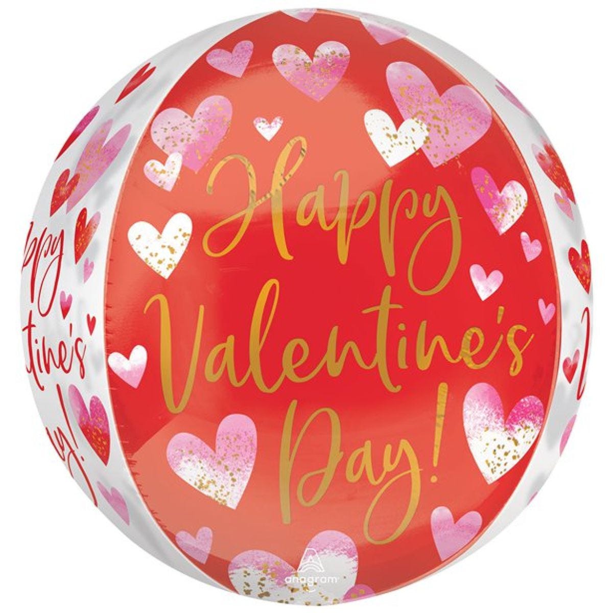 Orbz Valentine&apos;s Day Watercolour Balloon - 16" Foil