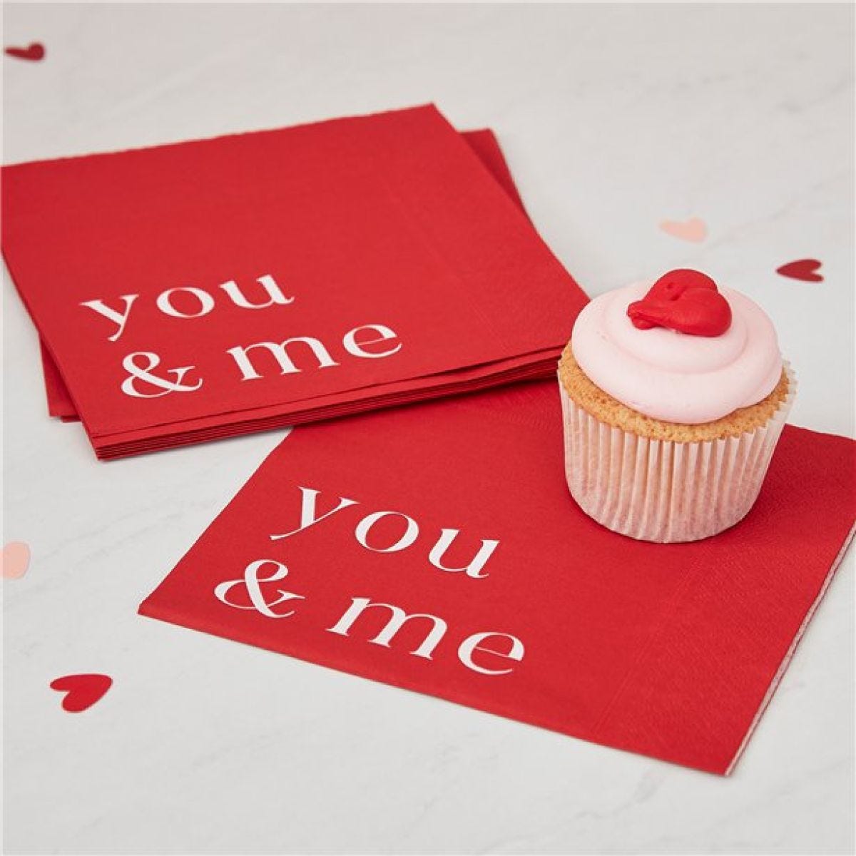 You & Me Paper Napkins - 33cm (16pk)