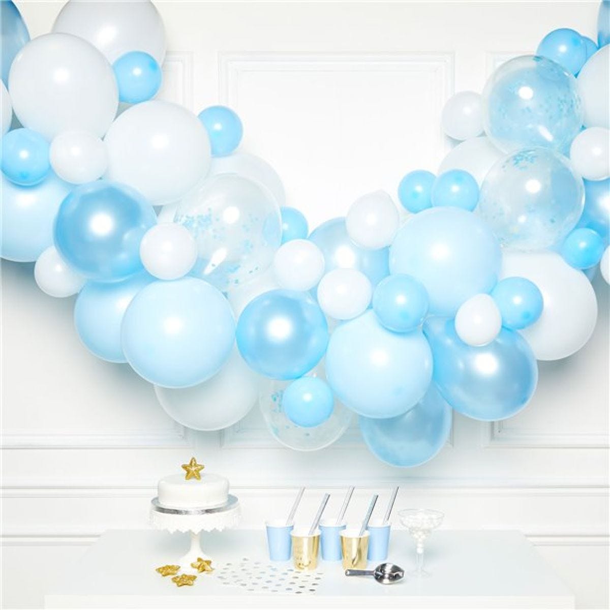 Blue Latex Balloon Arch Garland