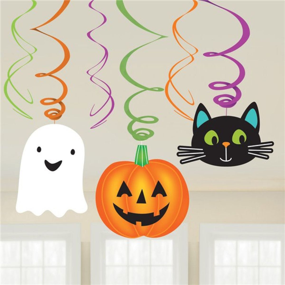 Hallo-ween Friends Hanging Swirls (6pk)