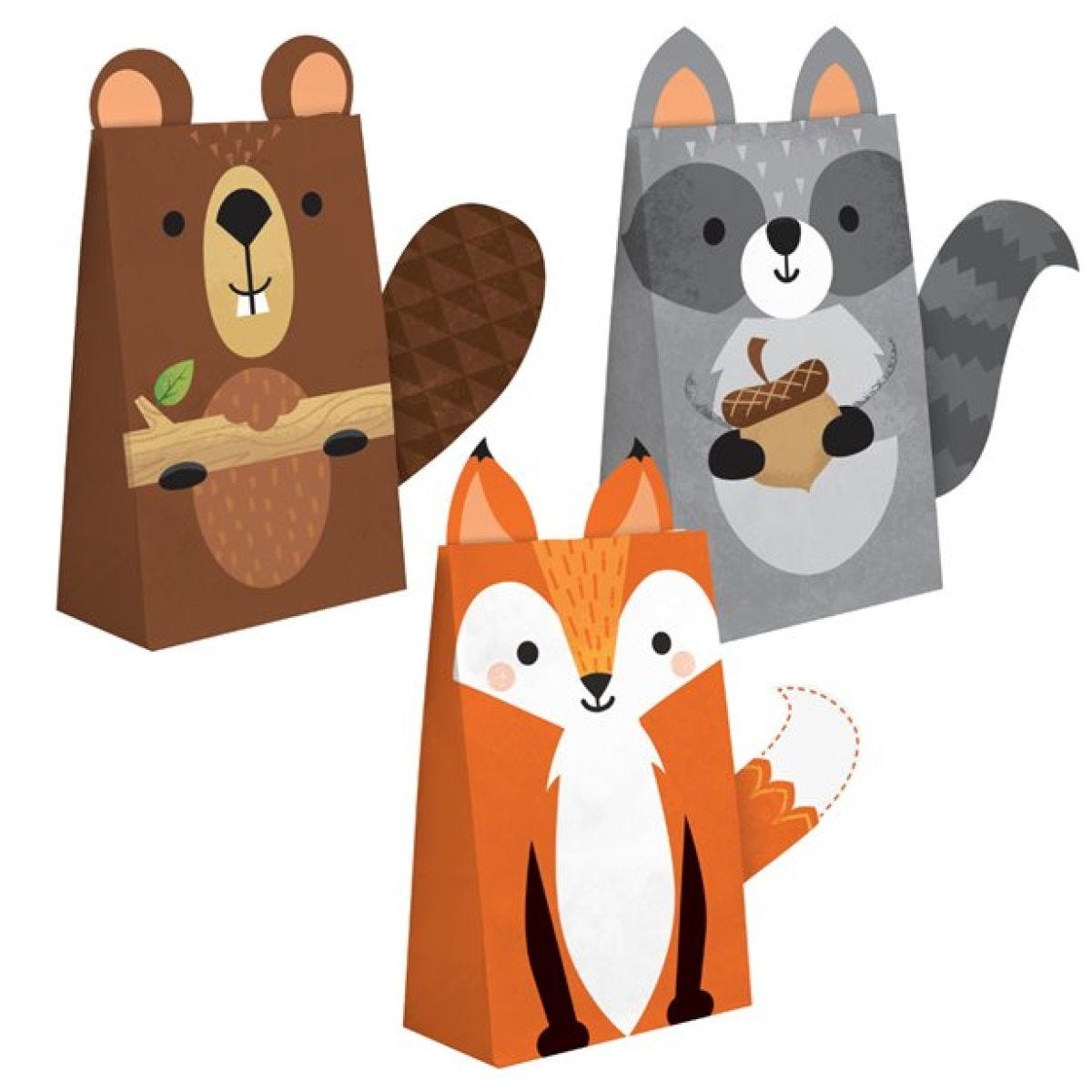 Woodland Animals Treat Bags (8pk)