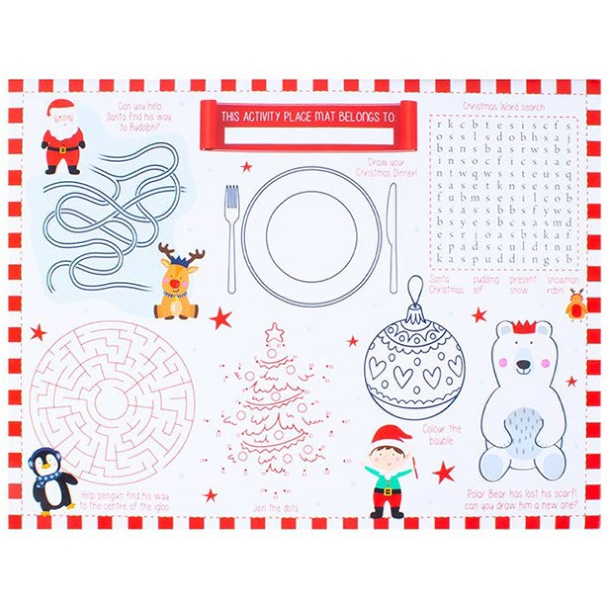 Christmas Activity Placemats - 38 x 29cm