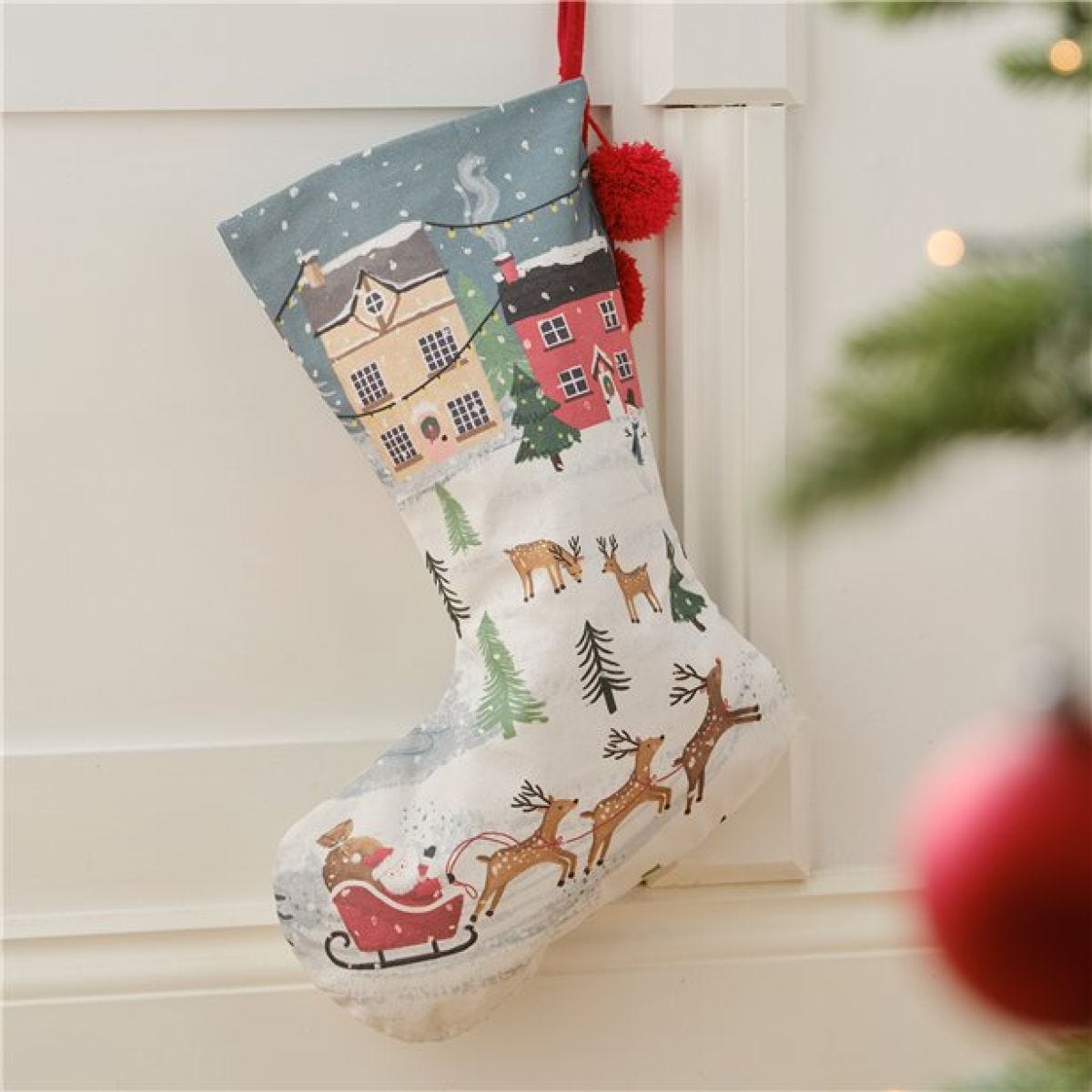 Christmas Scene Stocking - 45cm