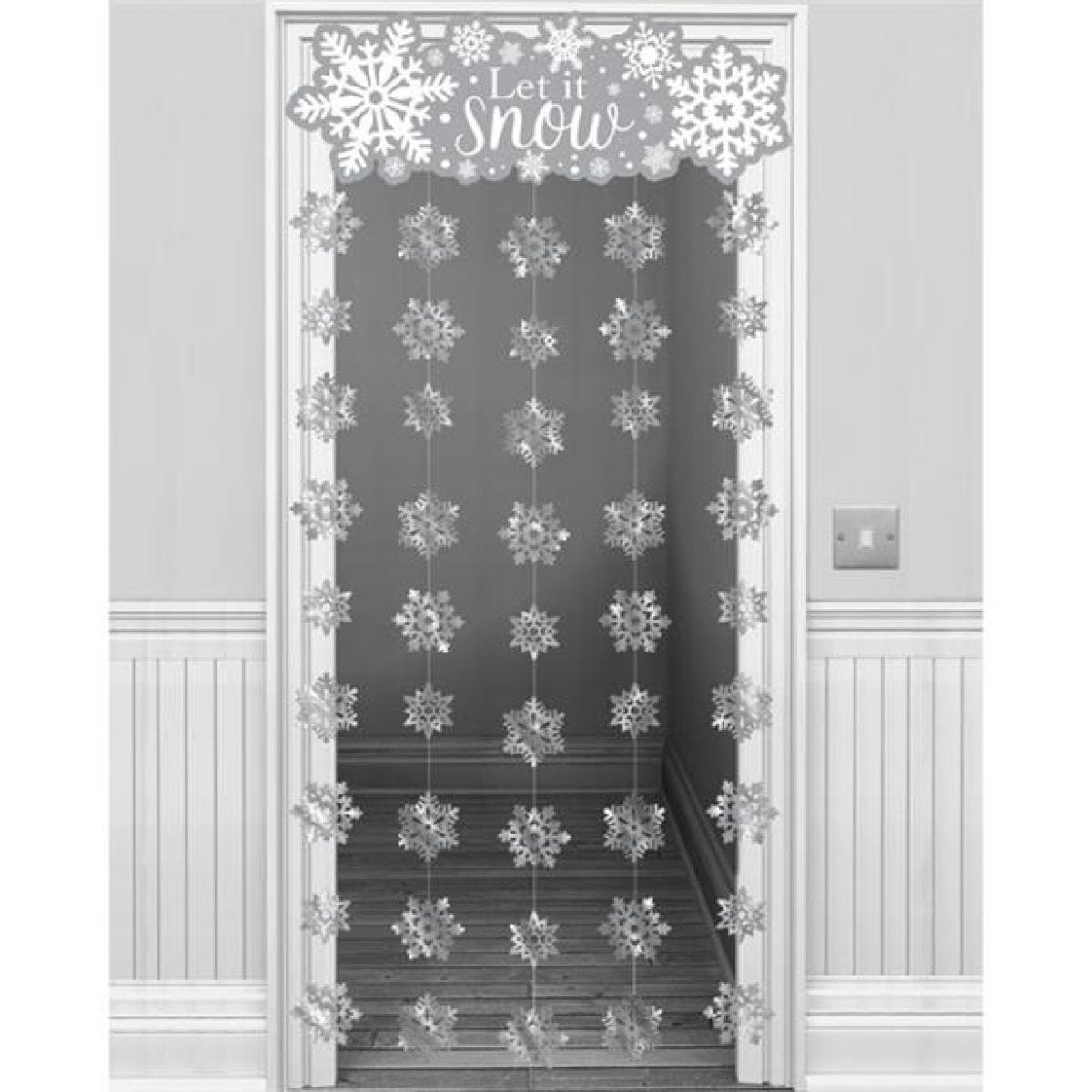 Let It Snow Door Curtain - 1.95m