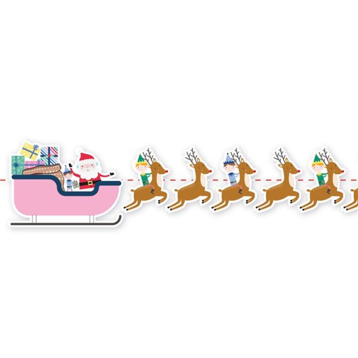 Santa&apos;s Sleigh Banner - 2m