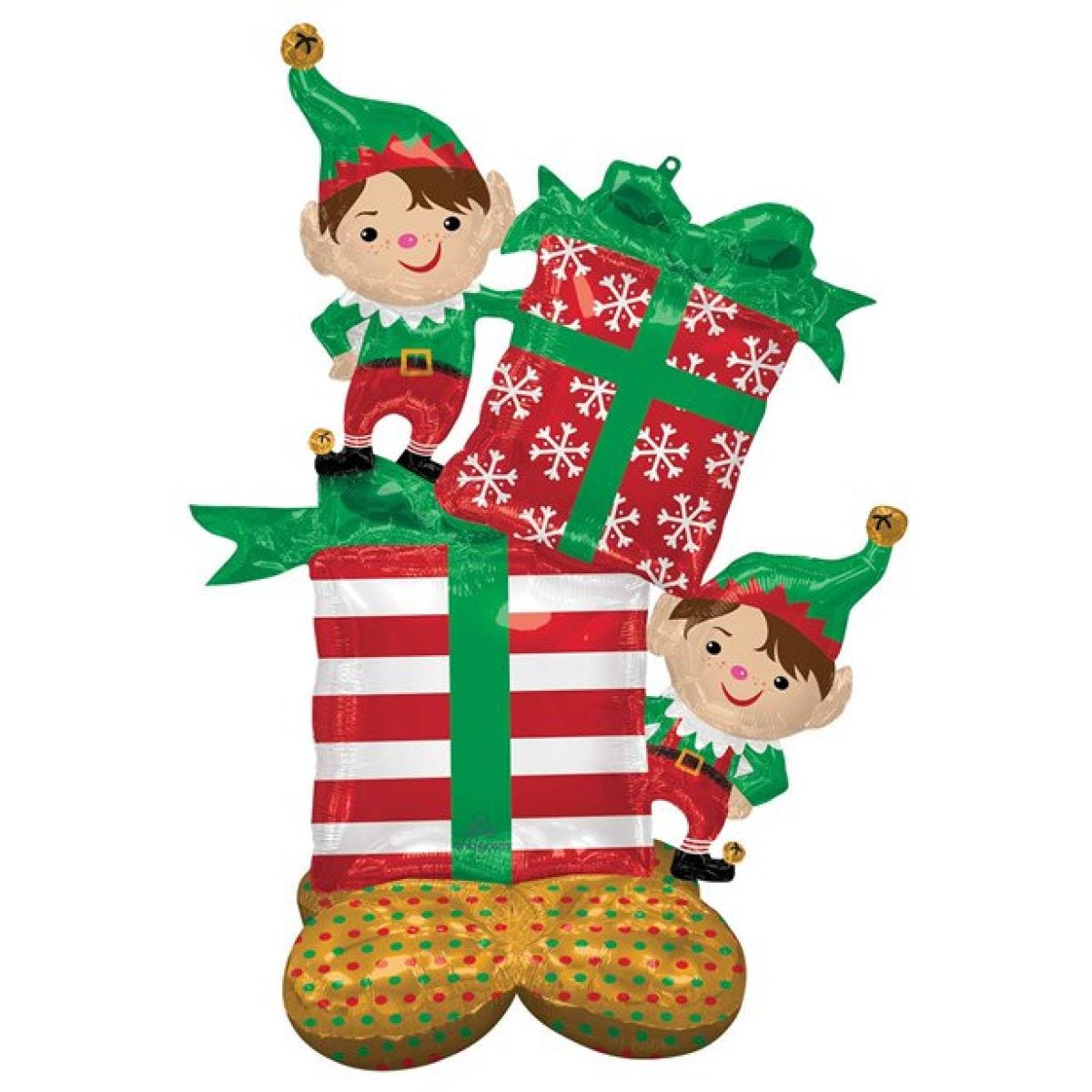 Christmas Elves AirLoonz Foil Balloon - 53" x 36"