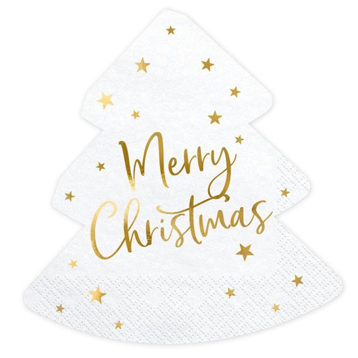 Merry Christmas Tree Napkins (20pk)