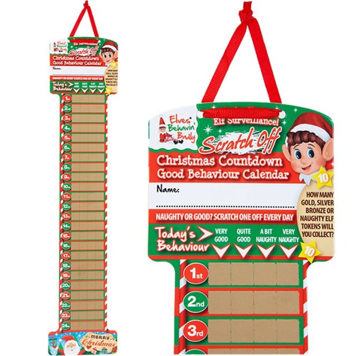 Naughty Elf Count Down Calendar