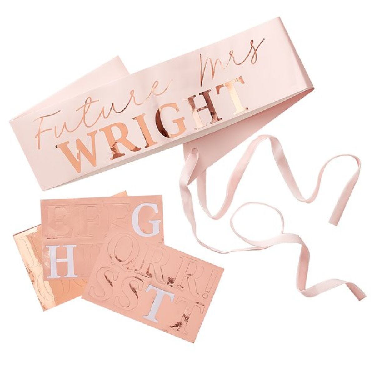 Hen Party Rose Gold Customisable Sash