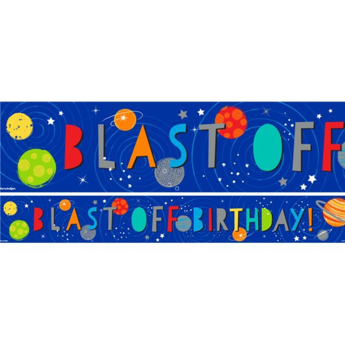 Blast Off Paper Banners - 1m (3pk)