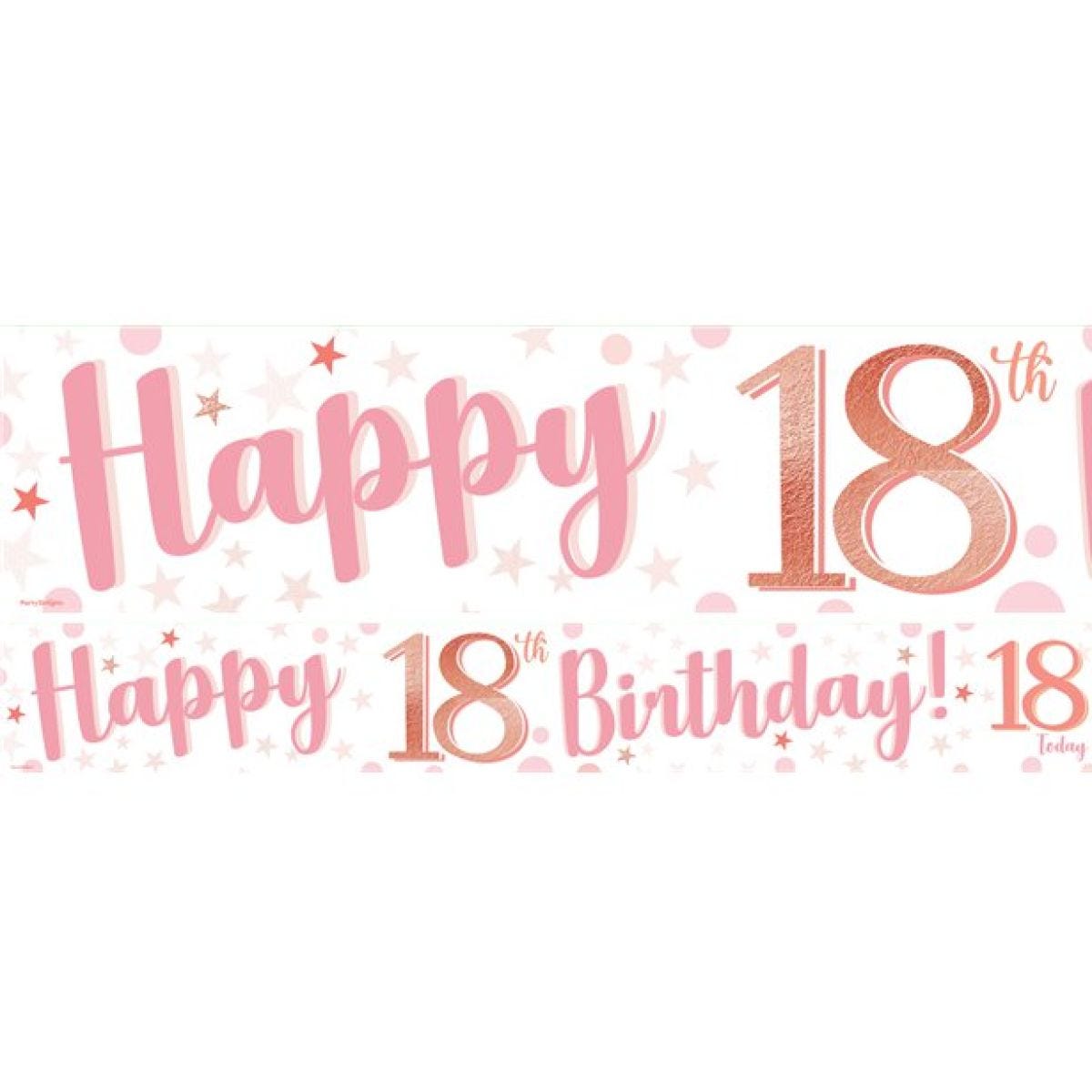 18th Birthday Glitz & Glamour Paper Banners