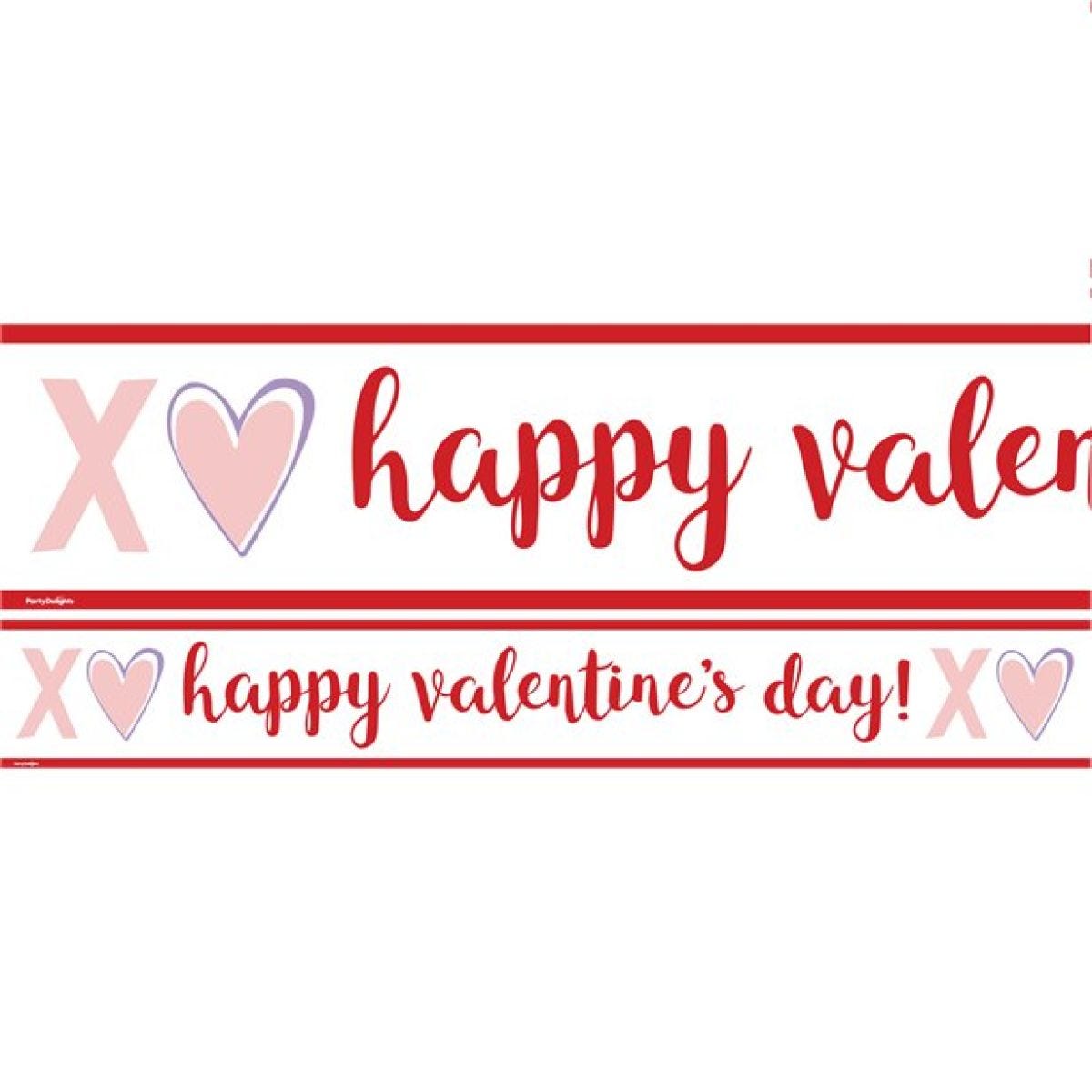 Happy Valentine&apos;s Day Paper Banners - 1m (3pk)