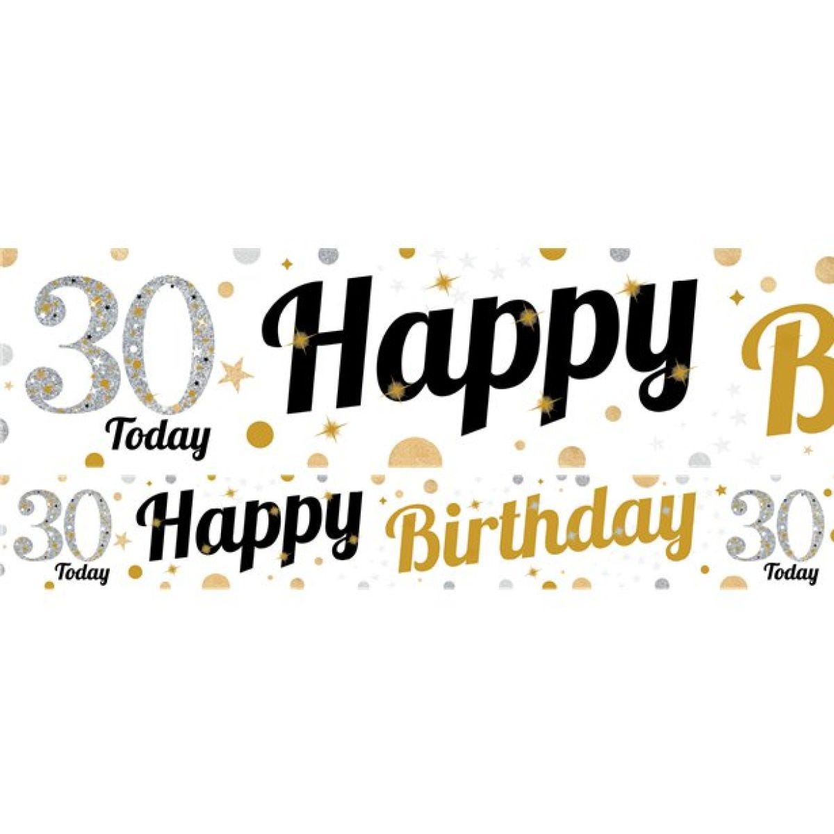 30th Birthday Paper Banners - 1m