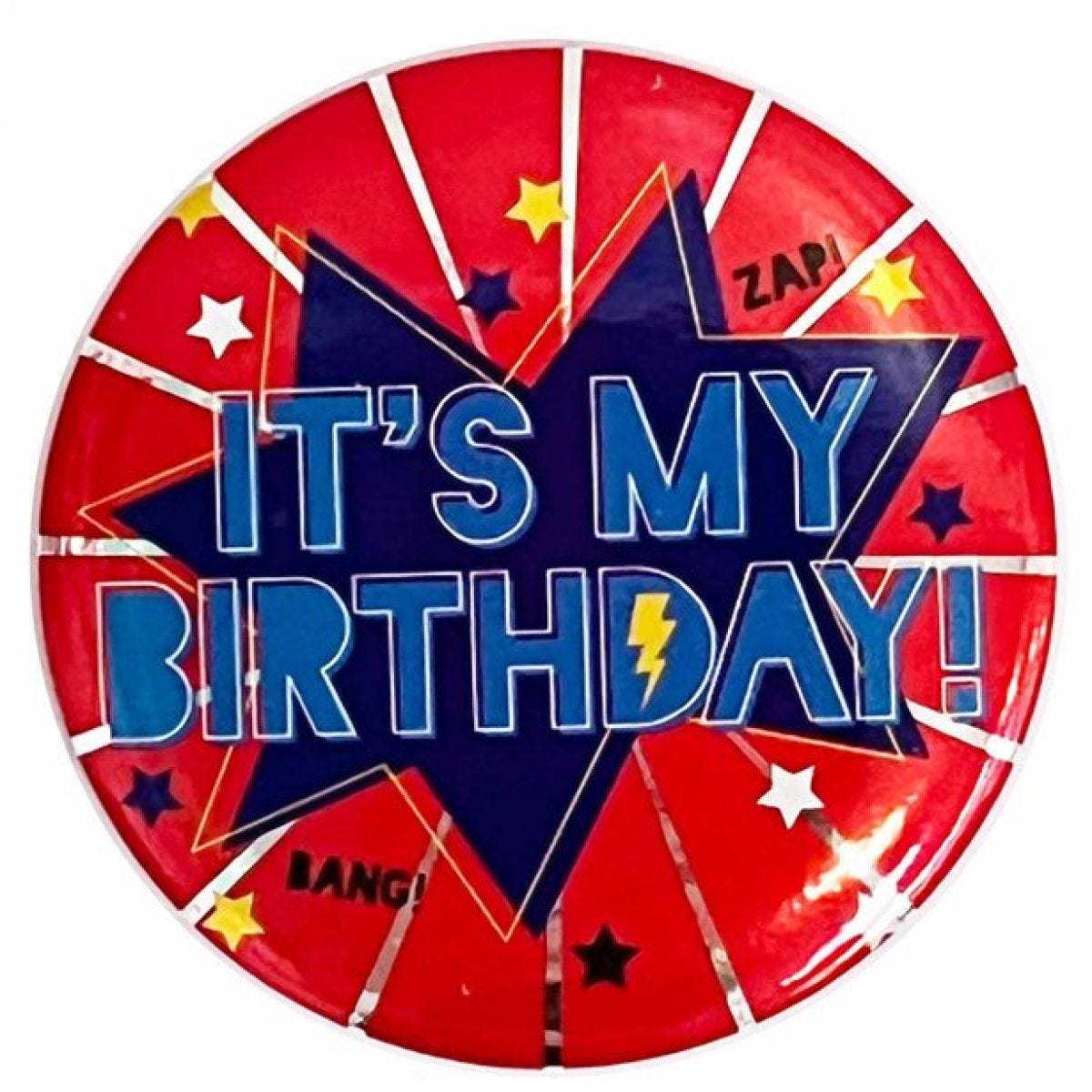 It&apos;s My Birthday Red Hero Badge