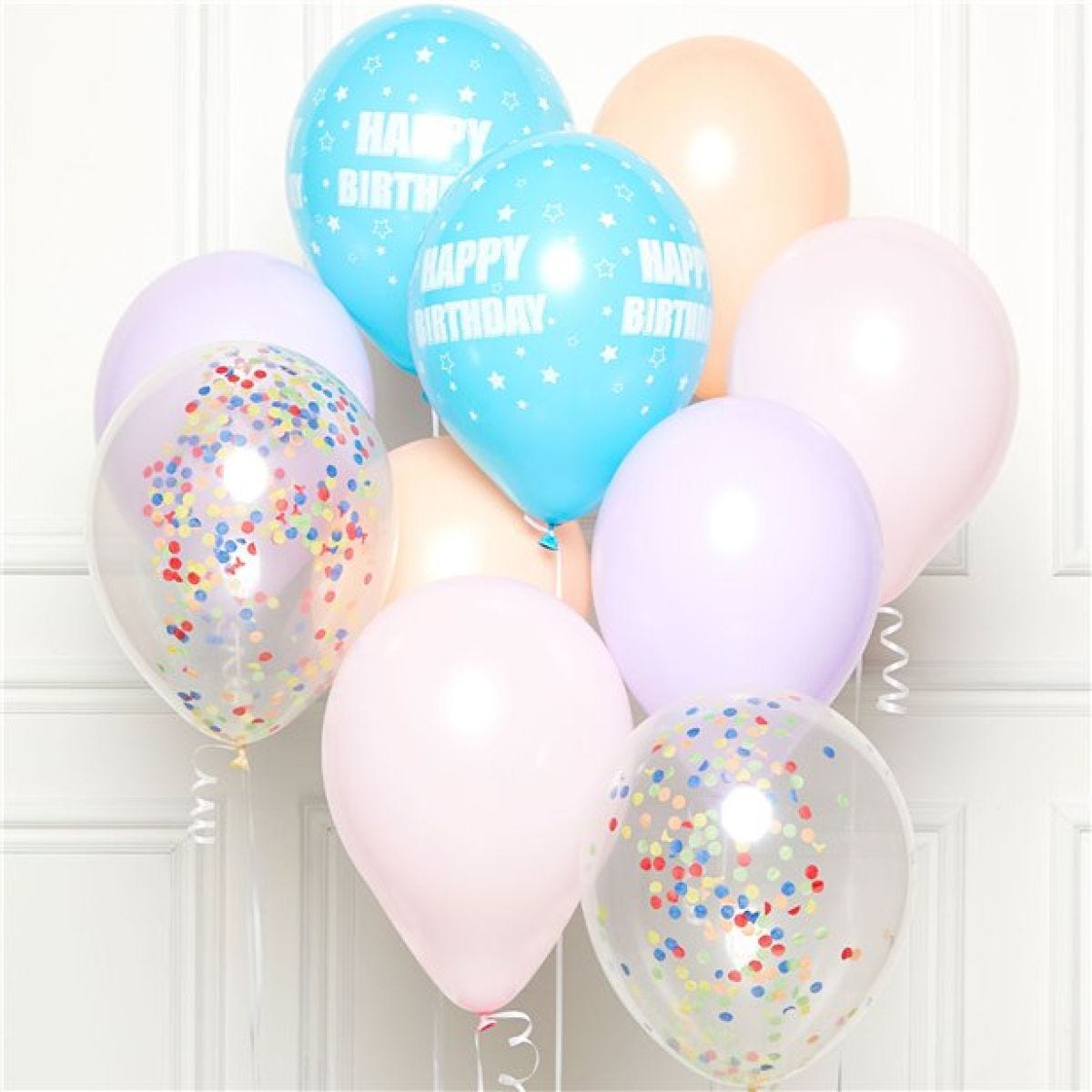 Pastel Happy Birthday Latex Balloon Kit - 11"