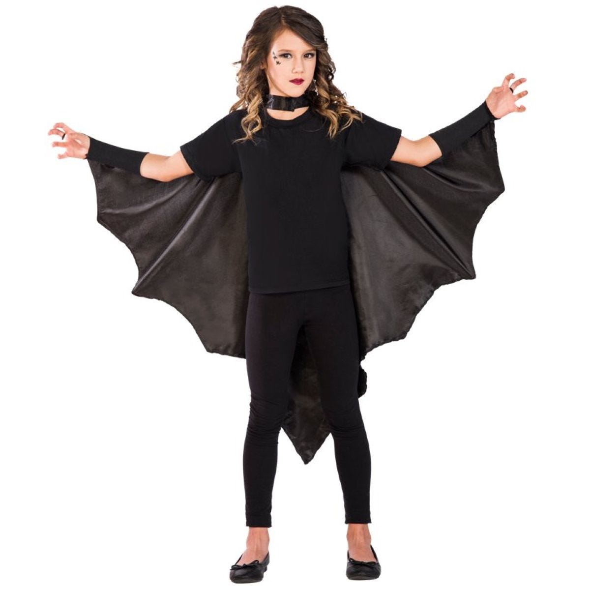 Bat Wing Black Cape - Child