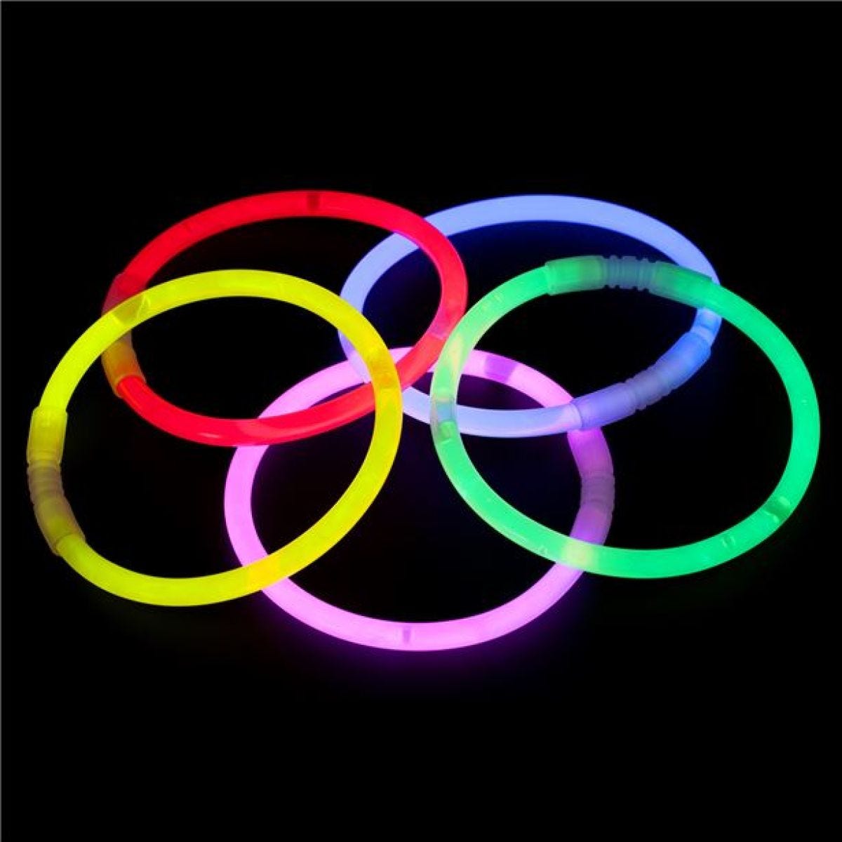 Assorted Colours Glow Bracelets - 20cm