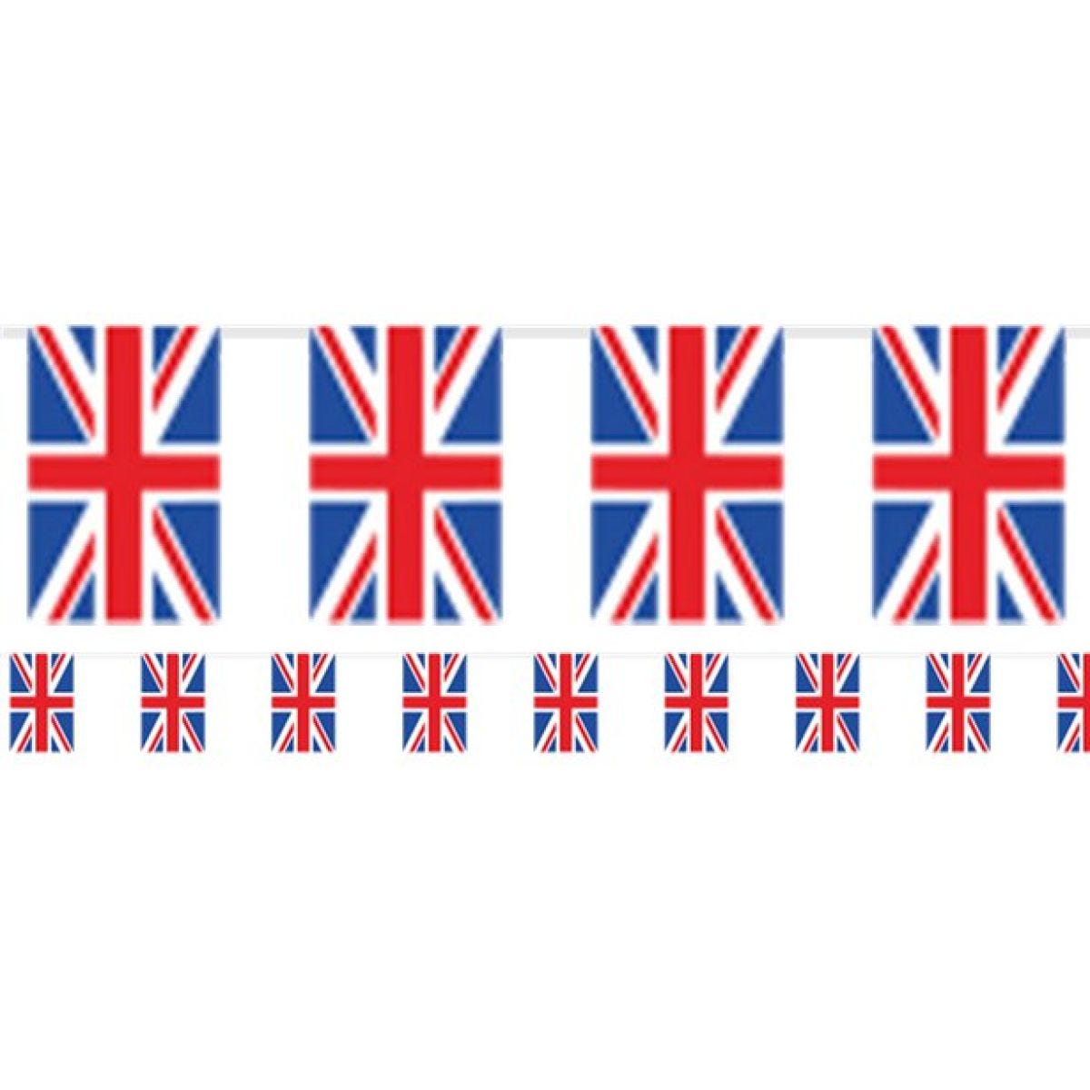 Union Jack Plastic Flag Bunting - 5m