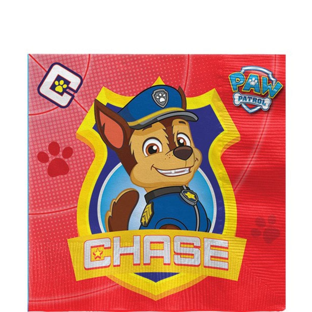 Paw Patrol Chase Paper Napkins - 33cm