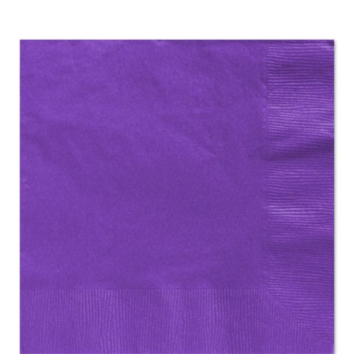 Purple Paper Napkins - 33cm (40pk)