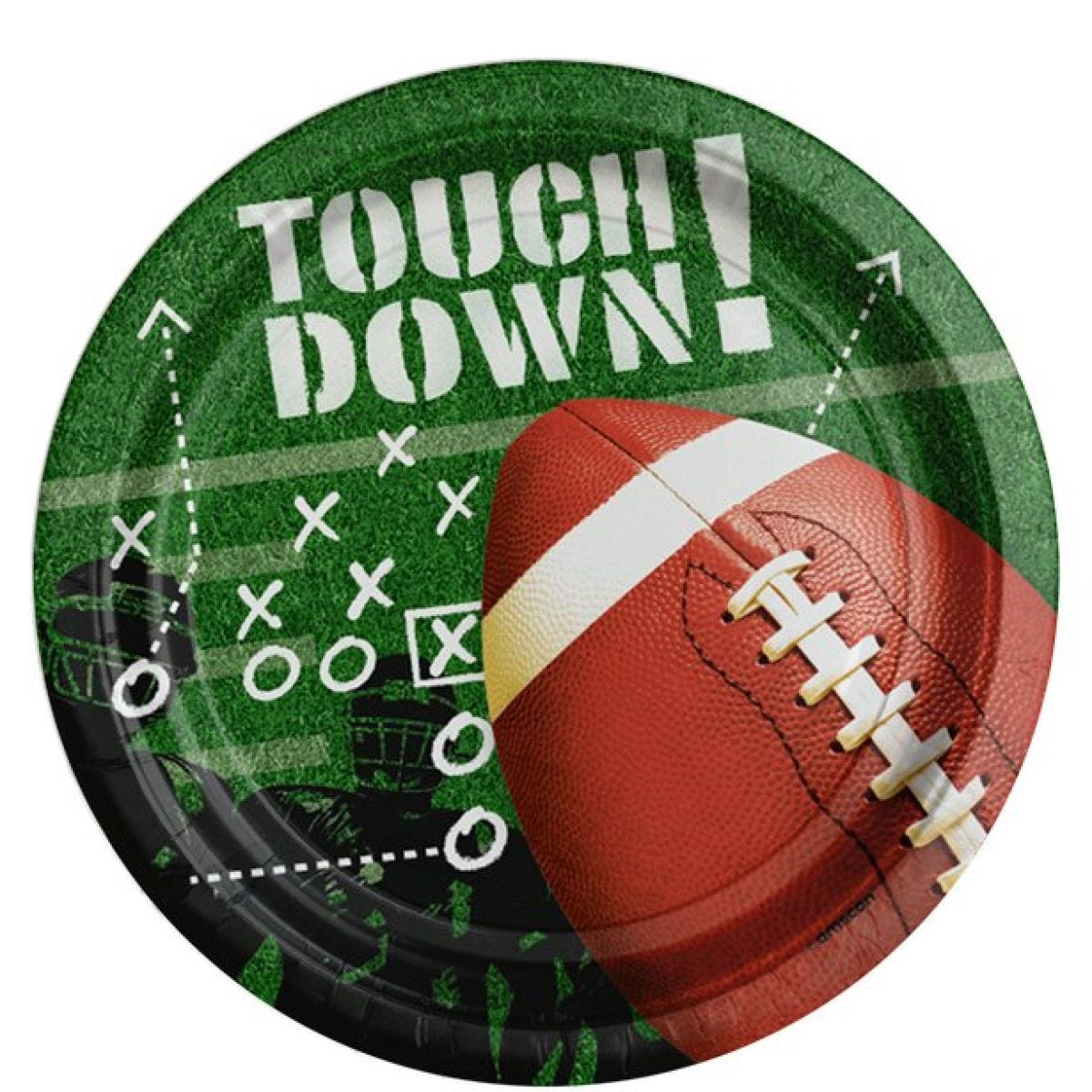 Touchdown Paper Plates - 23cm