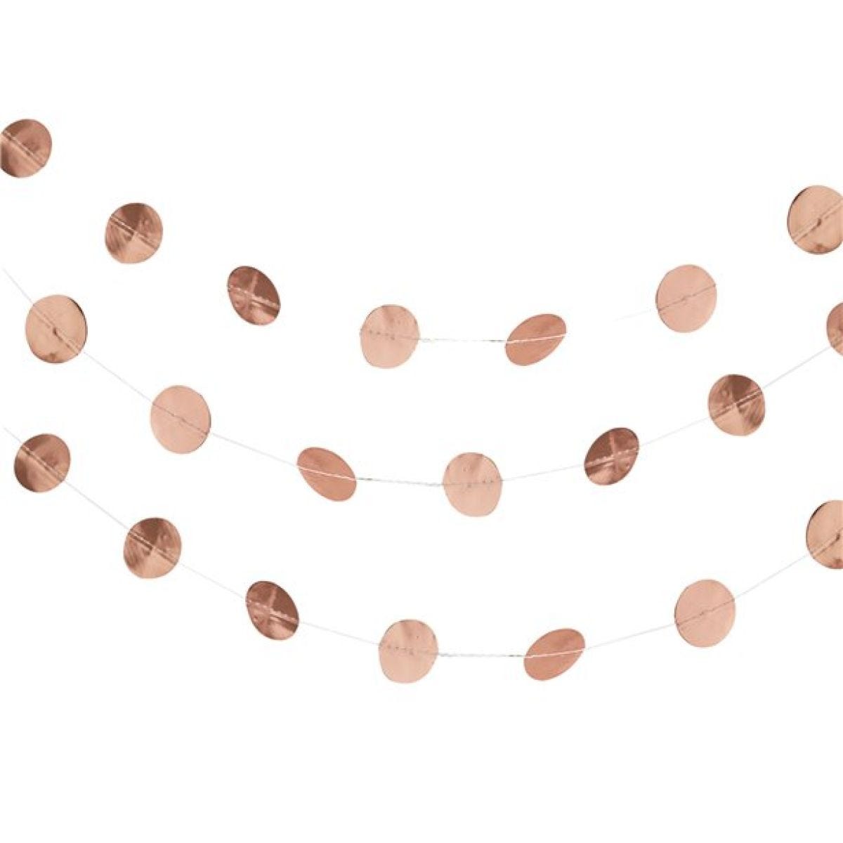 Beautiful Botanics Rose Gold Circle Garland - 5m