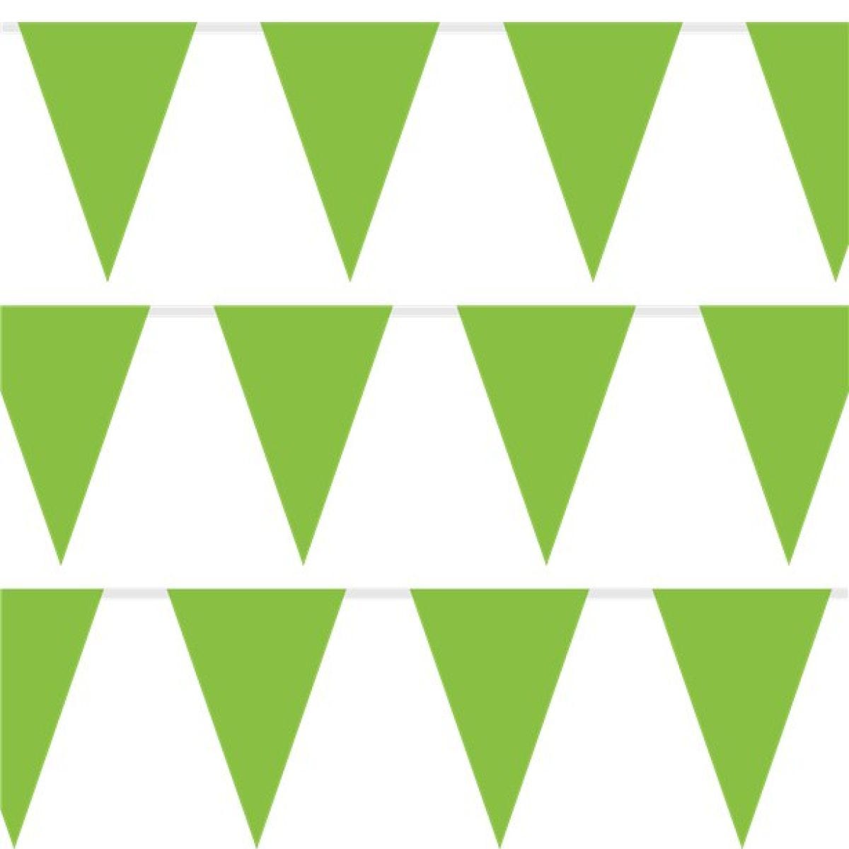 Green Plastic Bunting - 10m