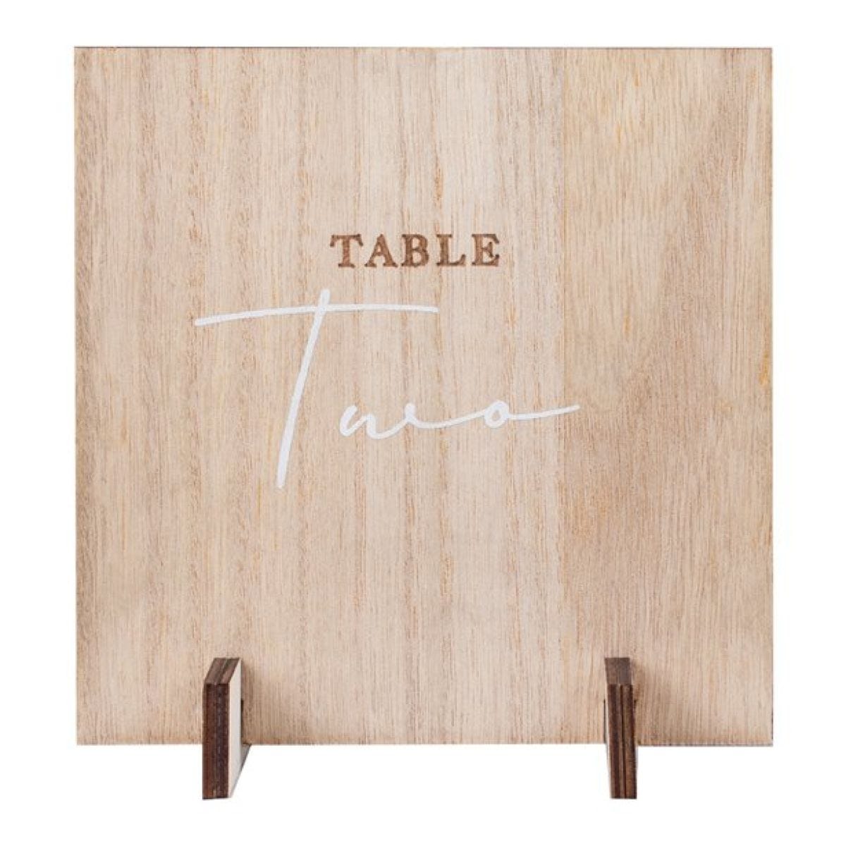 Wooden Table Numbers (12pk)