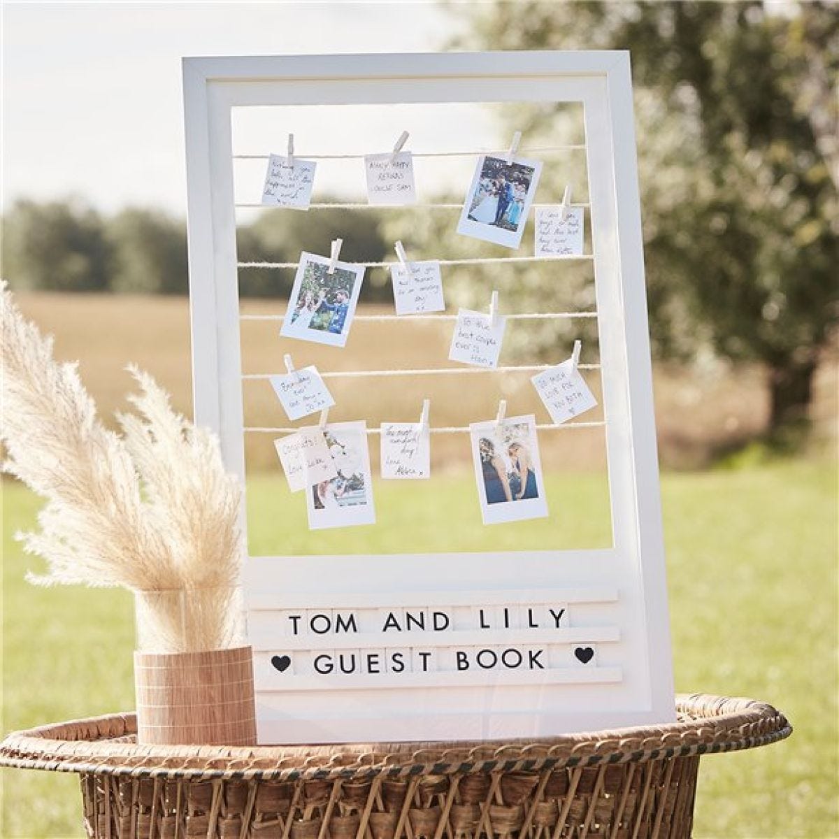 Customisable Frame Wedding Guest Book