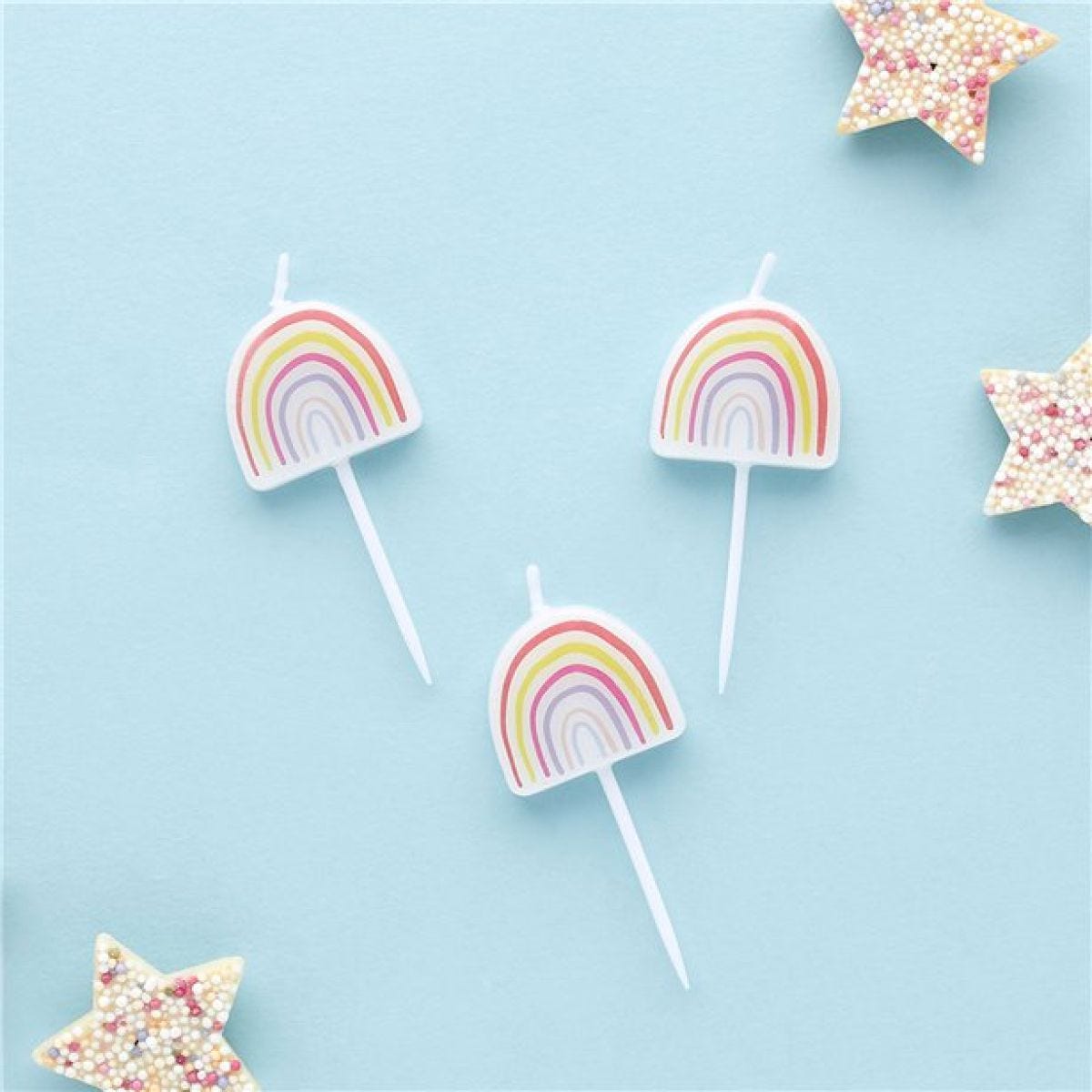 Rainbow Candles (5pk)