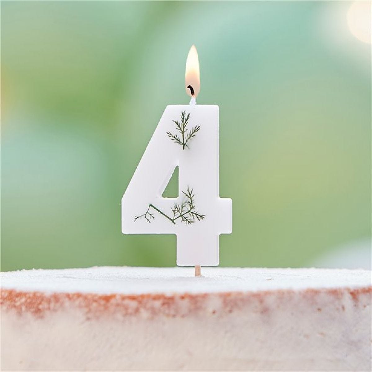 Number 4 Leaf Foliage Candle