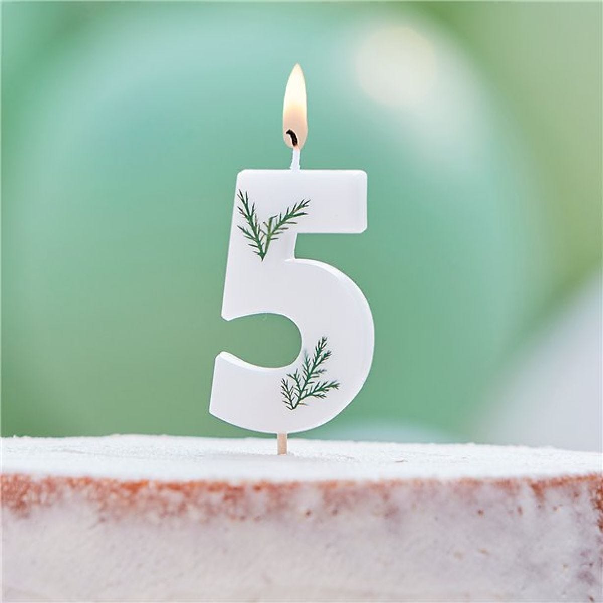 Number 5 Leaf Foliage Candle