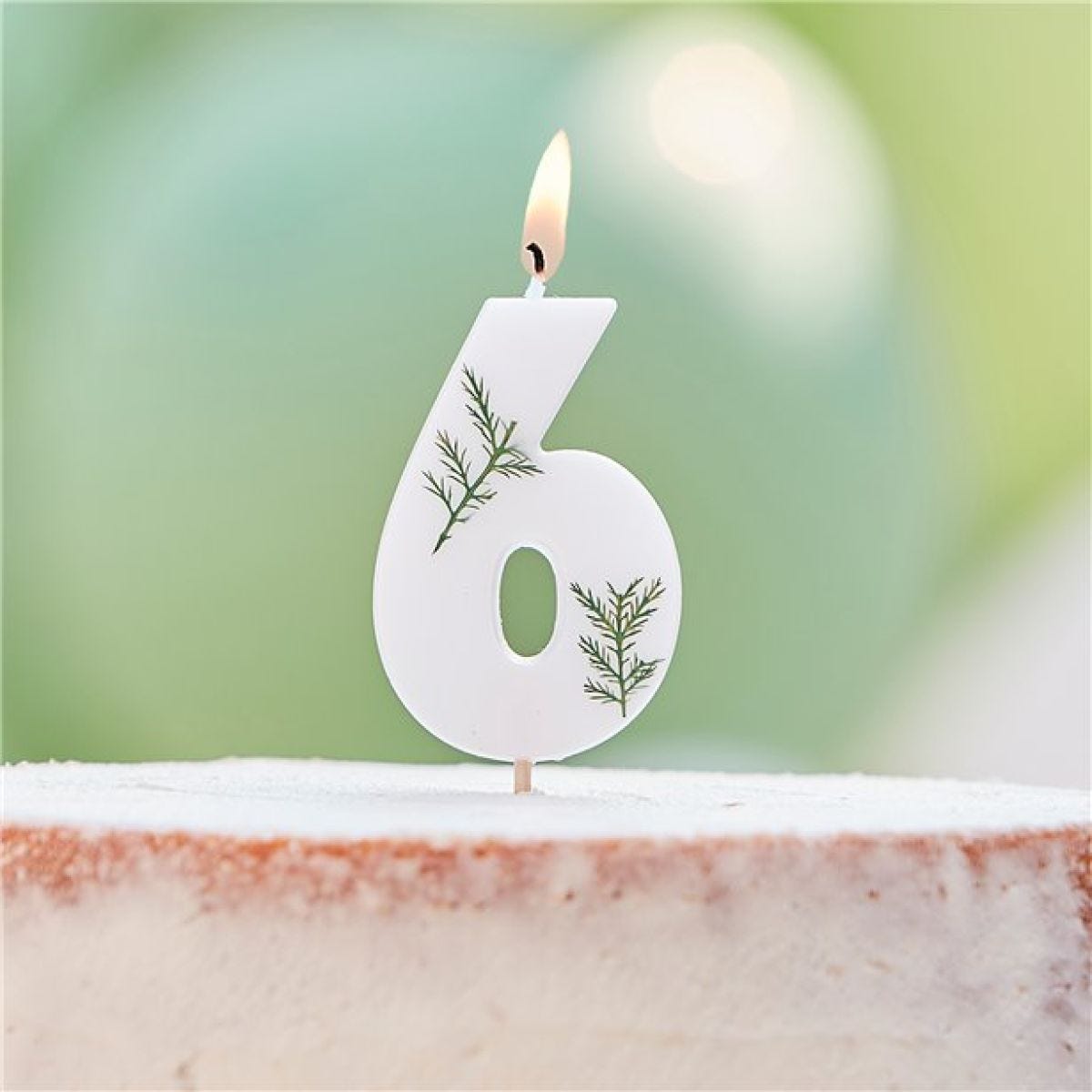 Number 6 Leaf Foliage Candle