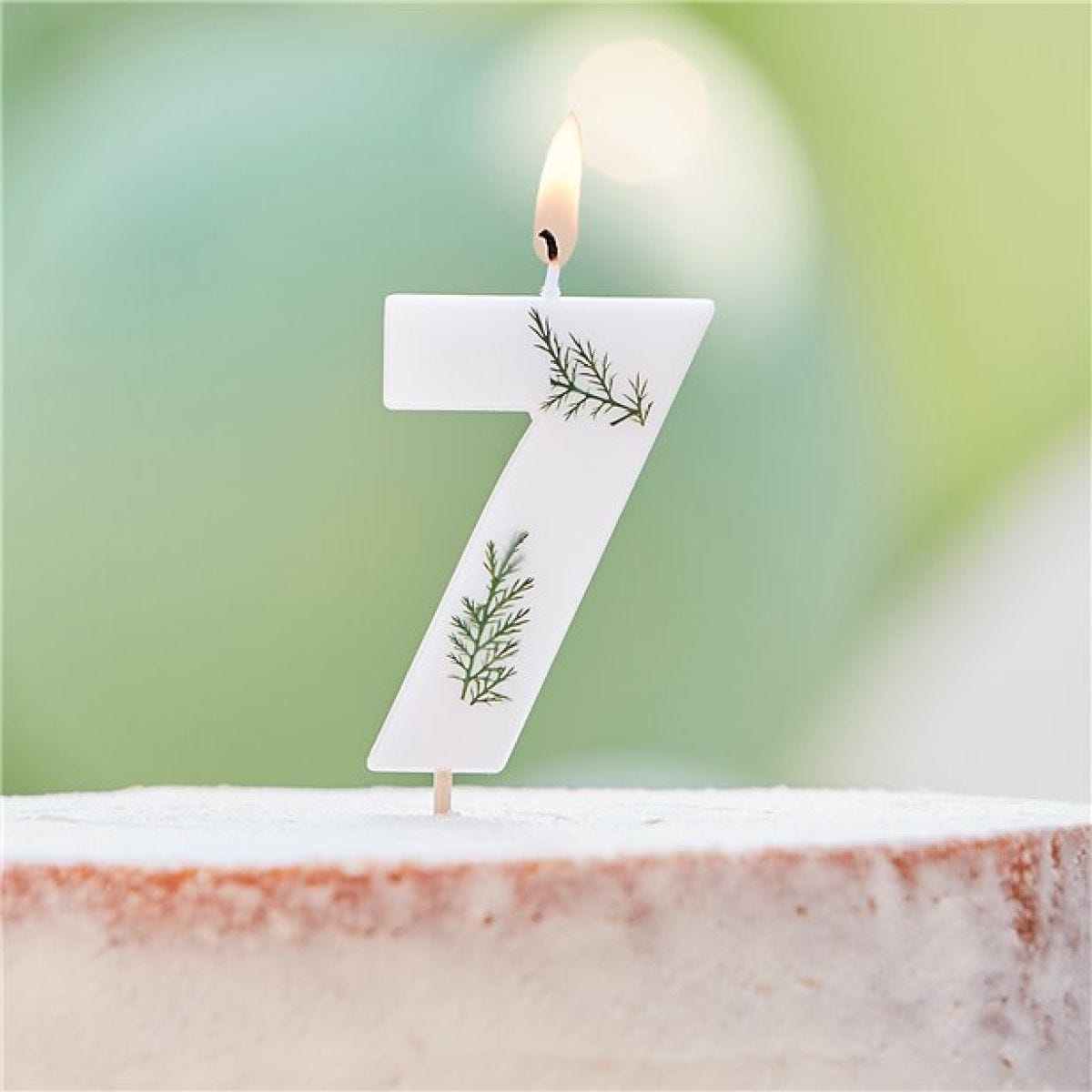 Number 7 Leaf Foliage Candle