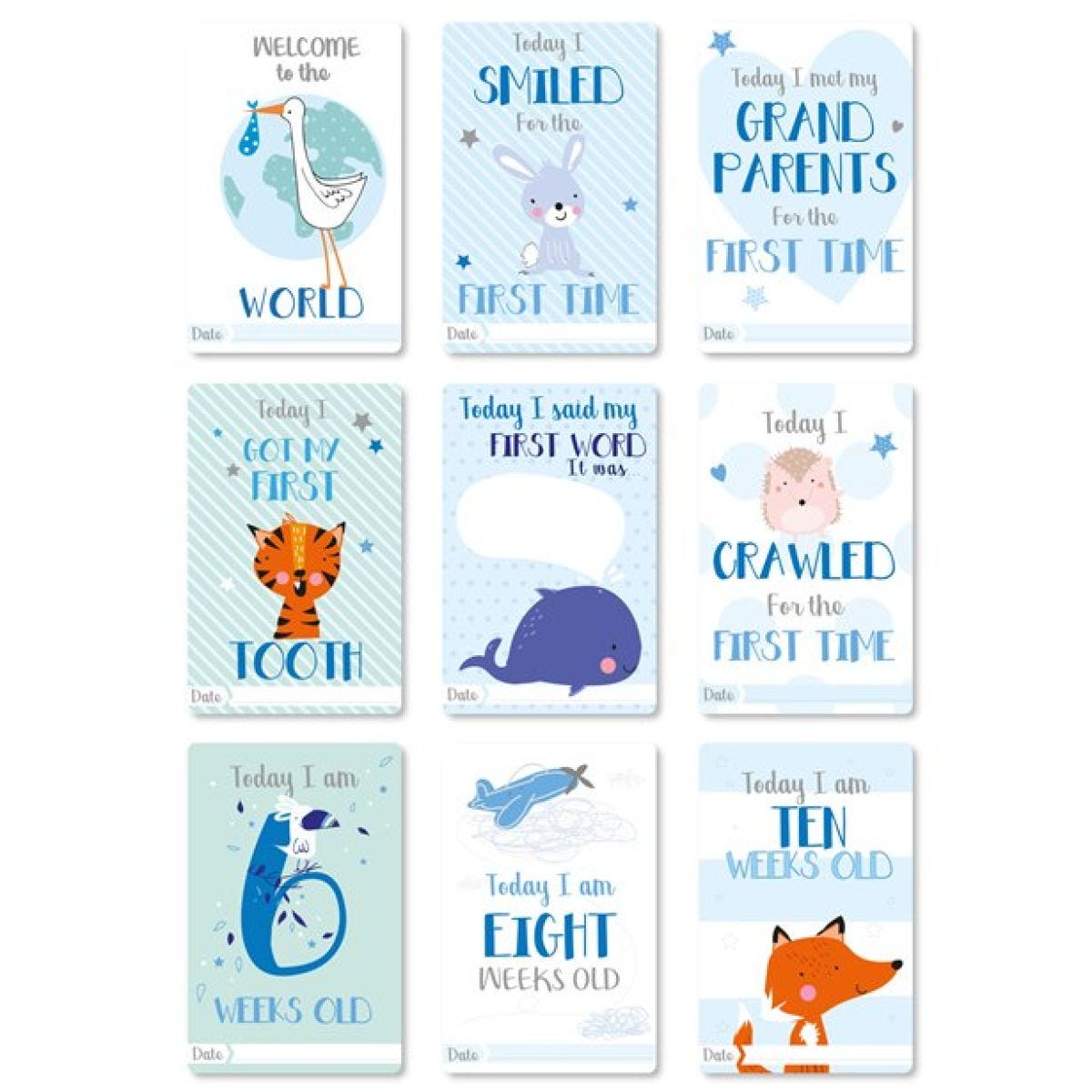 Baby Boy Moment Cards (30pk)