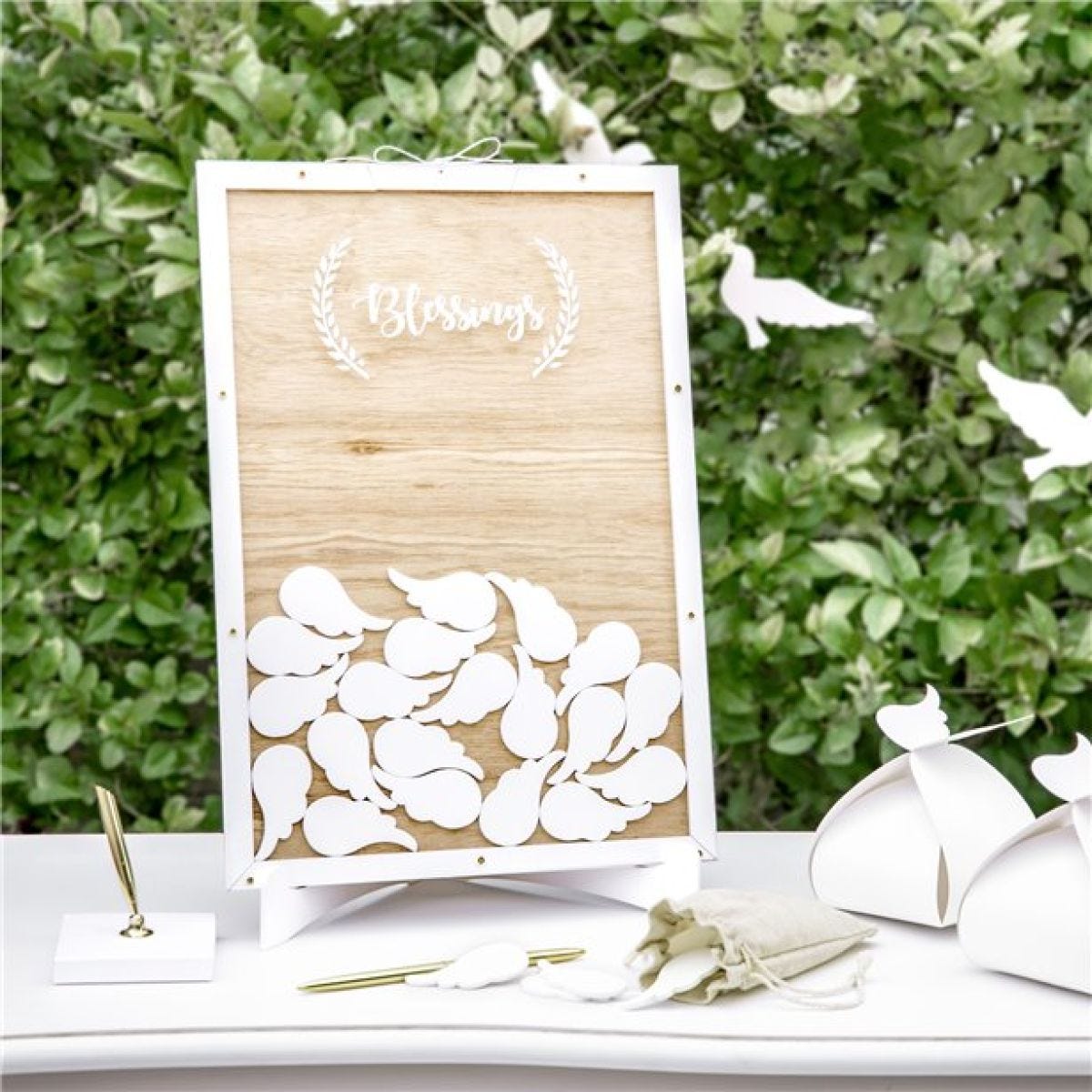 Blessings Wooden Guest Book