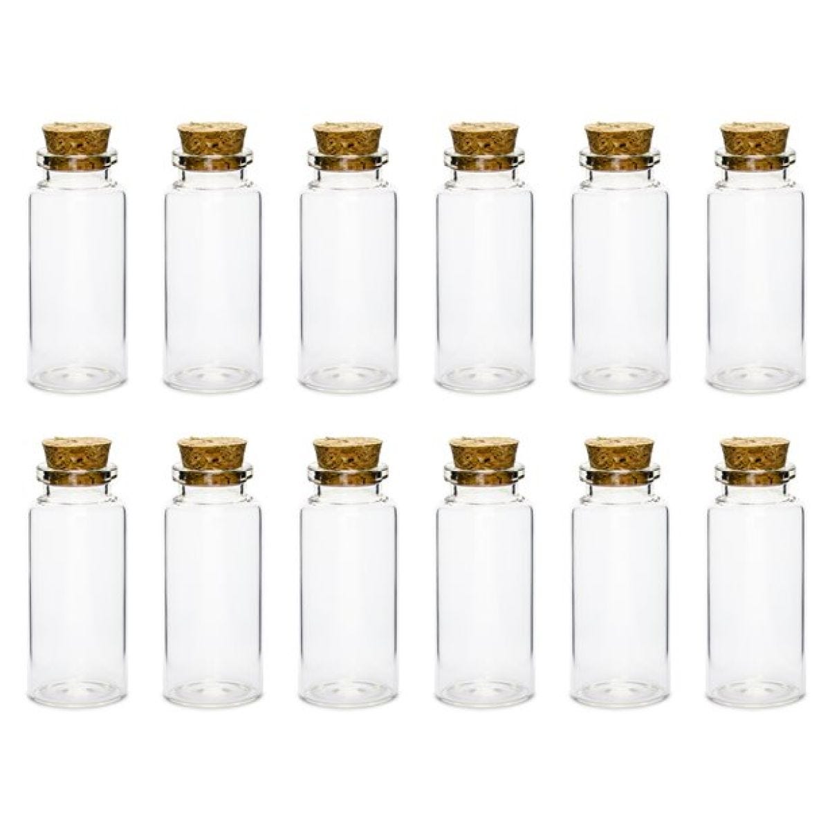 Glass Bottles with Cork Plug - 7.5cm