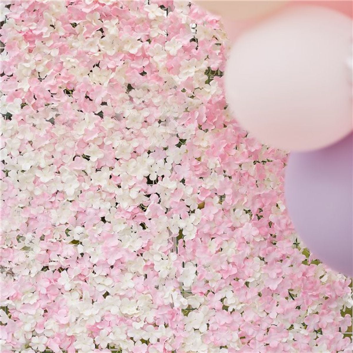 Pink & White Flower Wall Backdrop Tile - 60cm x 40cm