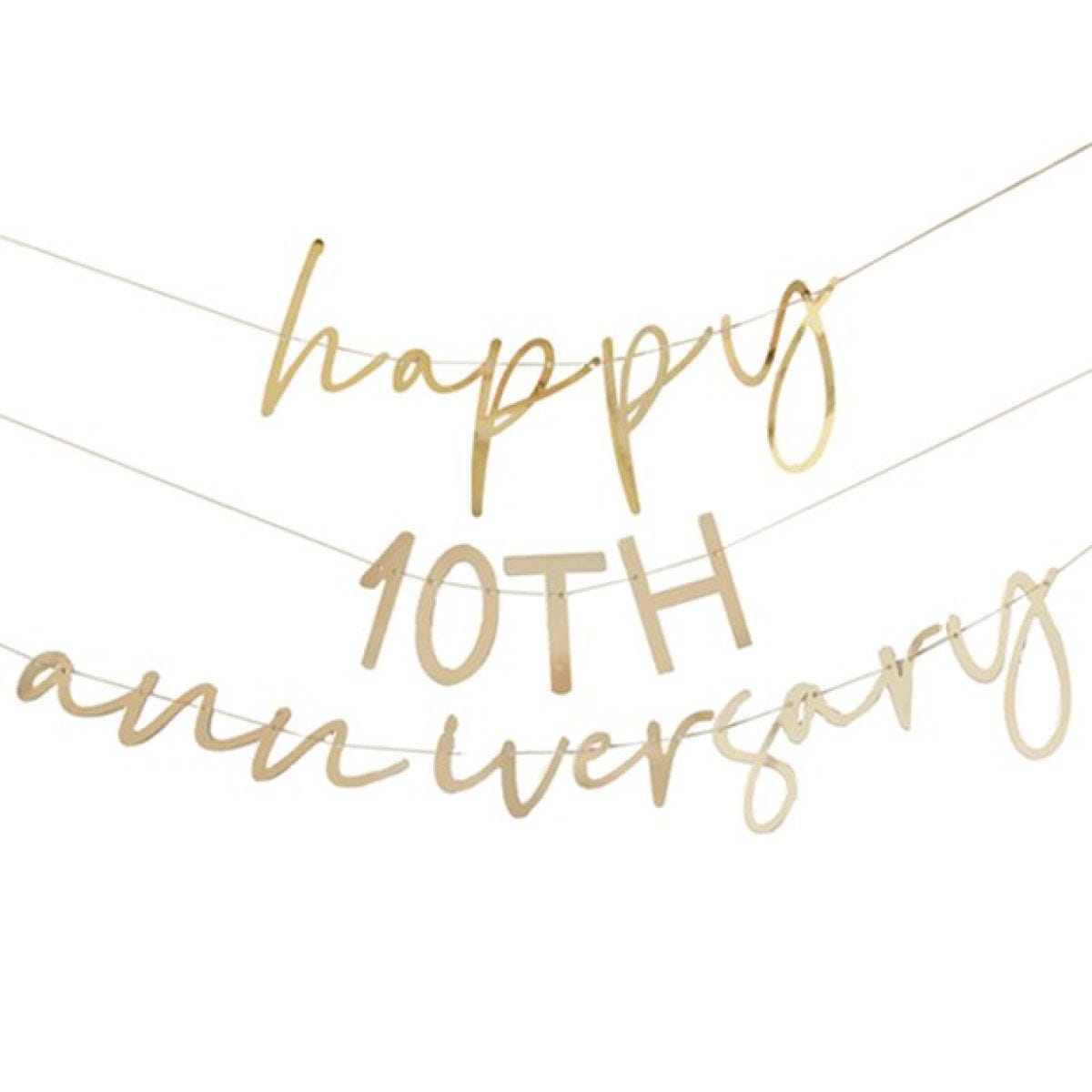 Anniversary Gold Customisable Bunting