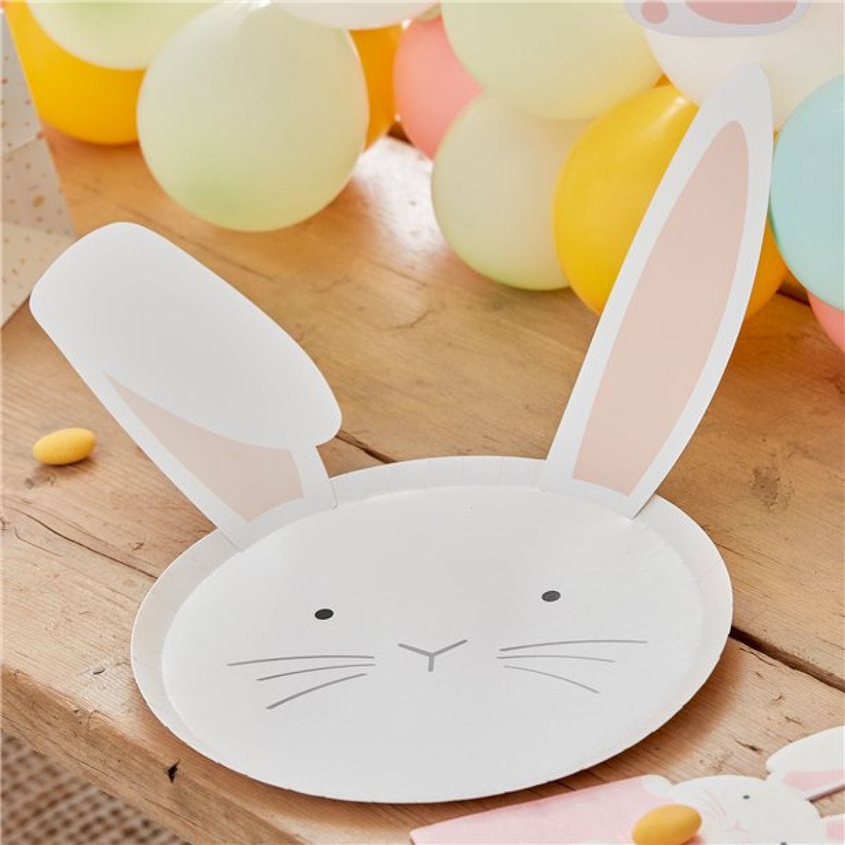 Easter Bunny Paper Plates - 25cm (8pk)