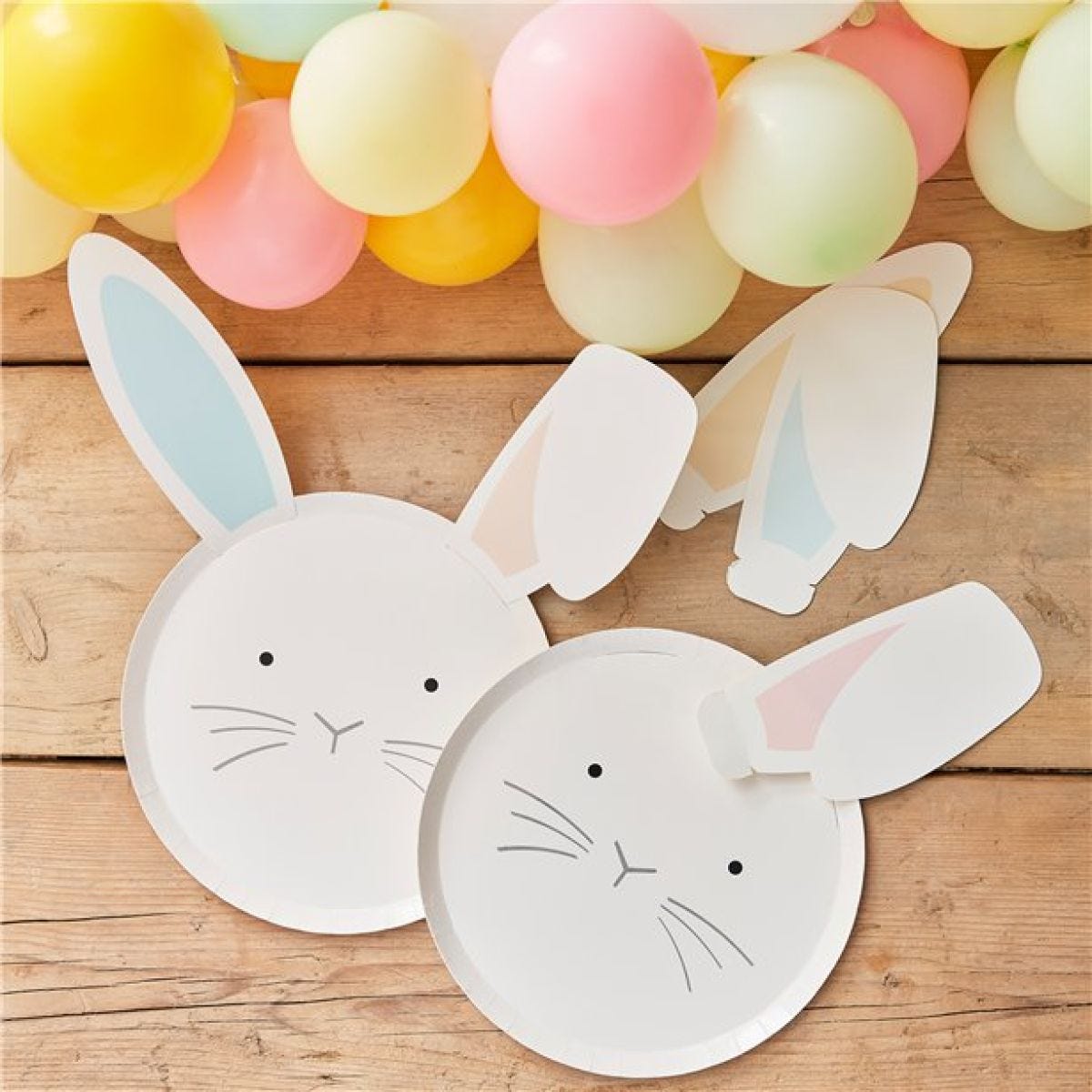 Easter Bunny Paper Plates - 25cm (8pk)