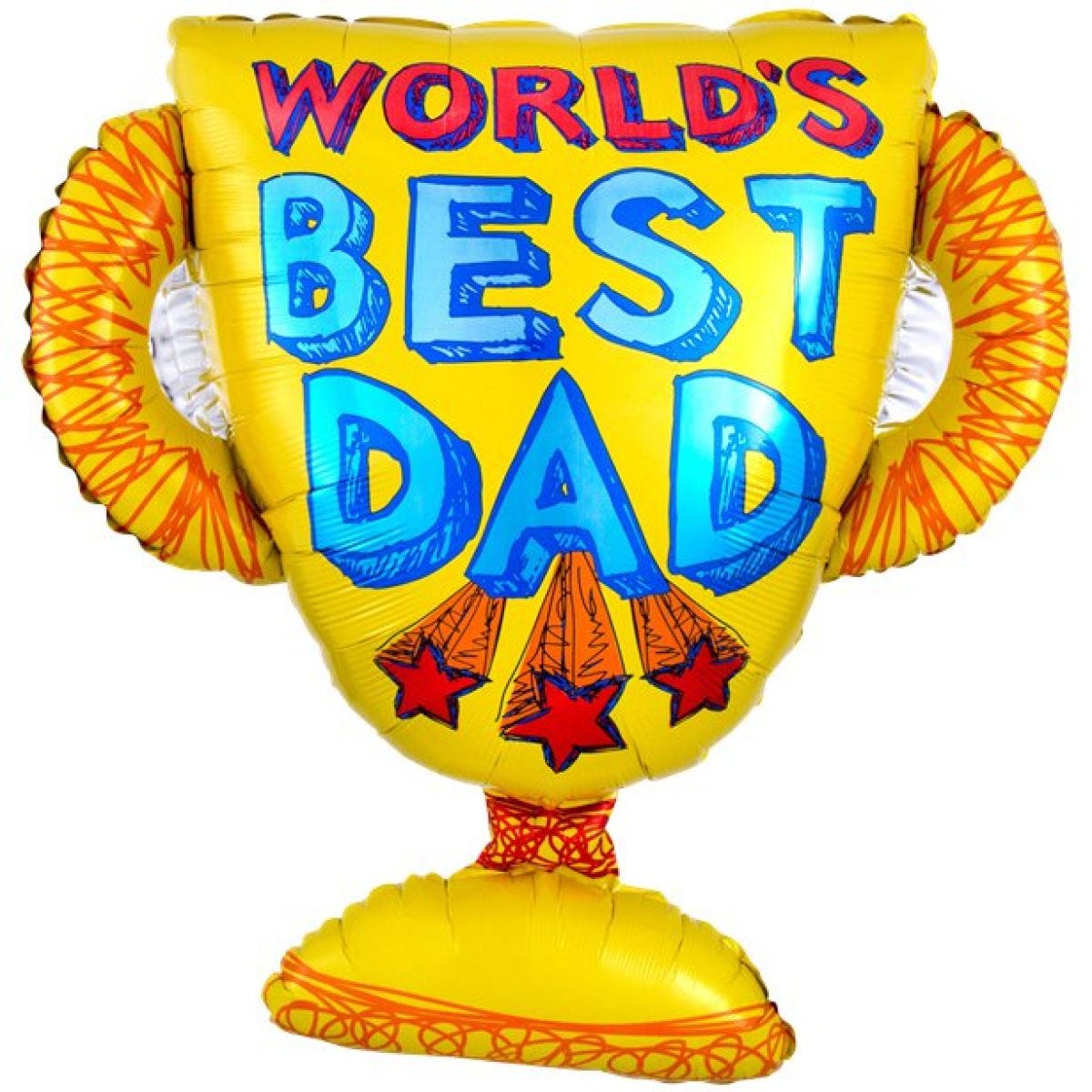 &apos;World&apos;s Best Dad&apos; Fathers Day Balloon - 27" Foil