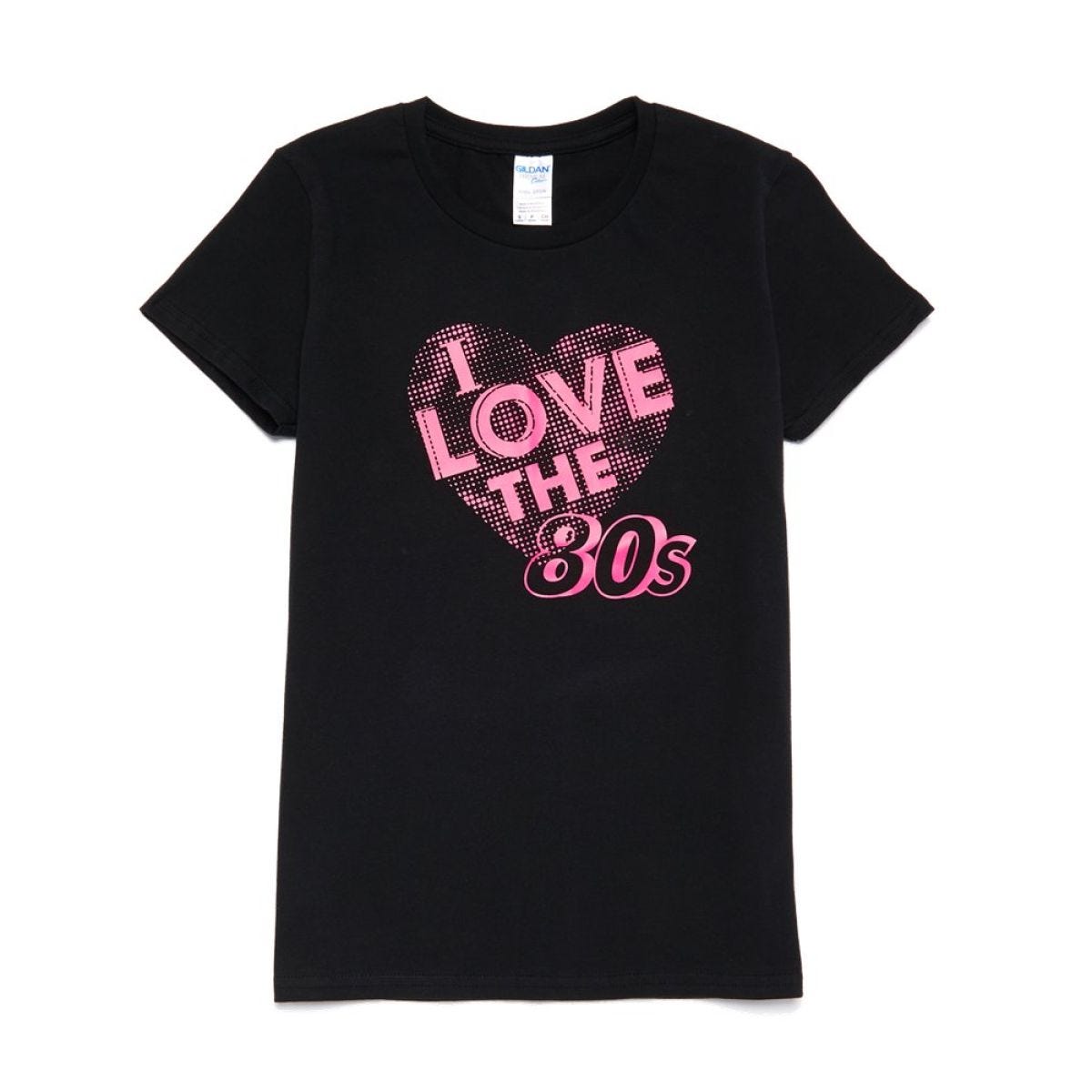 I Love the 80s Black T Shirt - Adult Costume