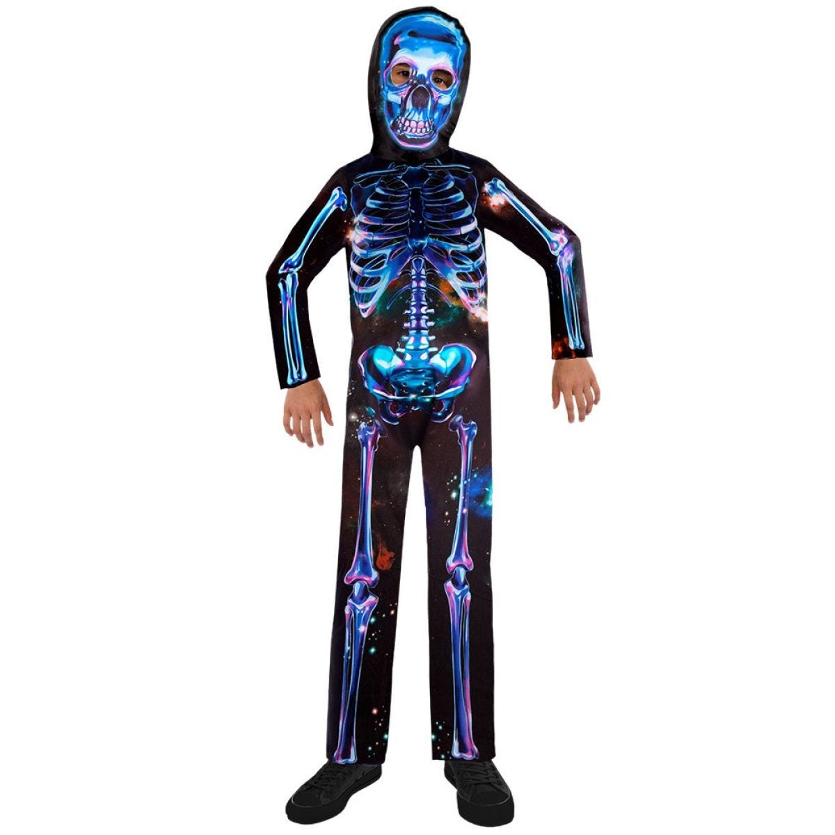 Recycled Neon Skeleton - Child Costume