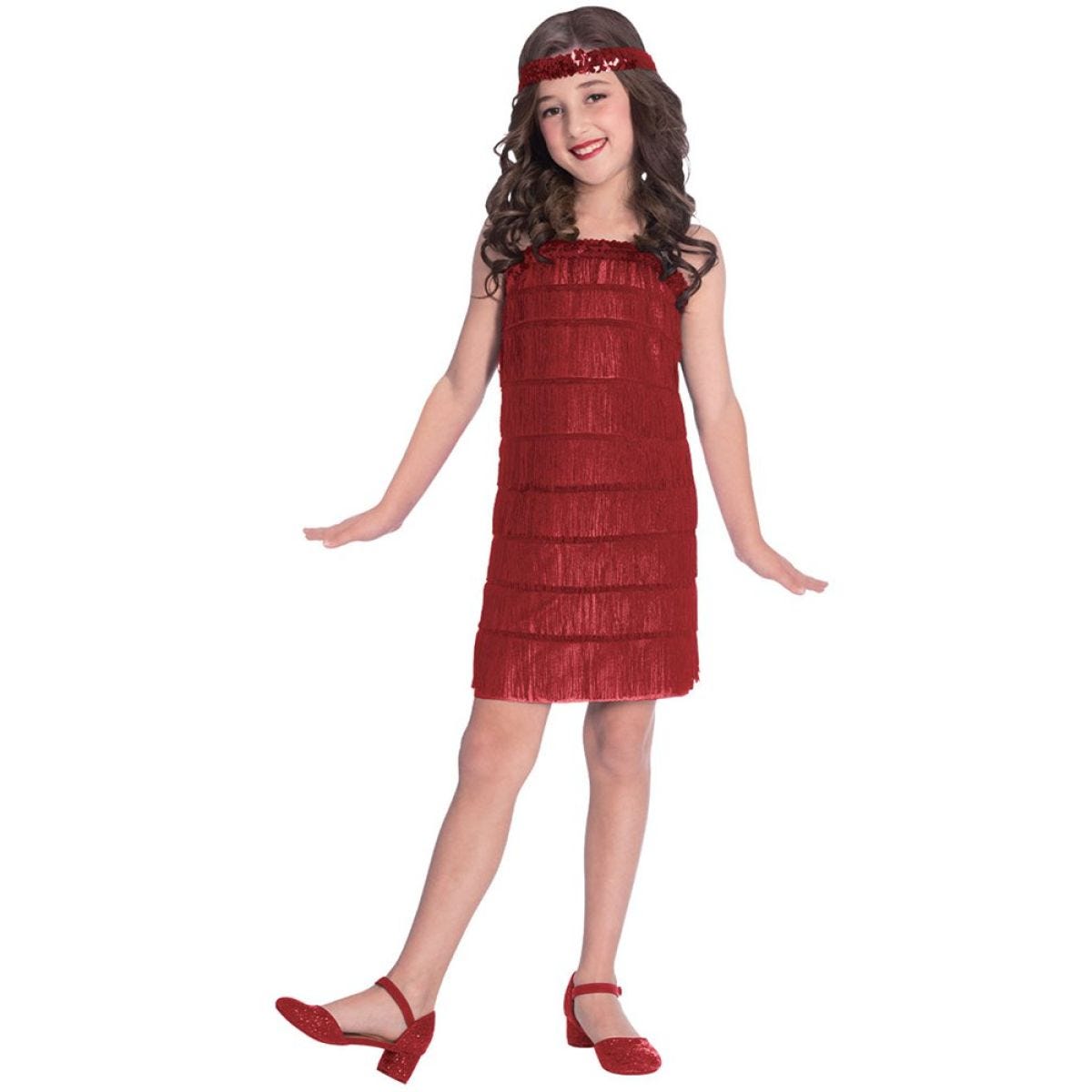 Red Flapper Dress - Child Costume