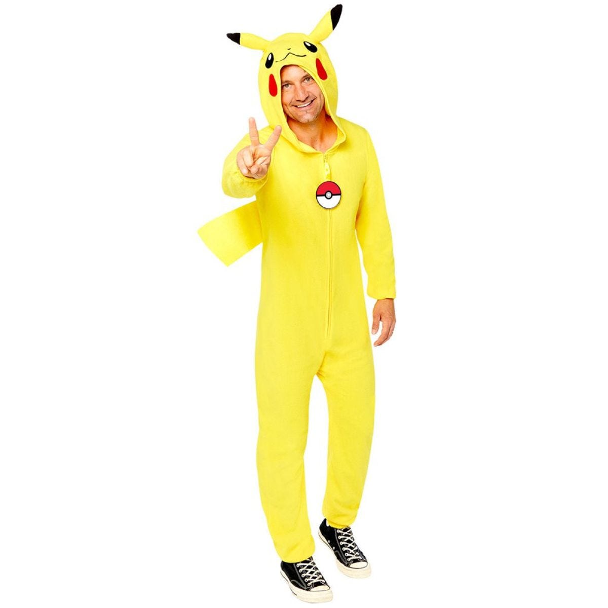 Pikachu Onesie - Adult Costume