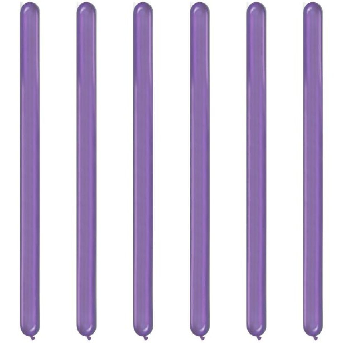 Purple Chrome Modelling Balloons - 260Q Latex