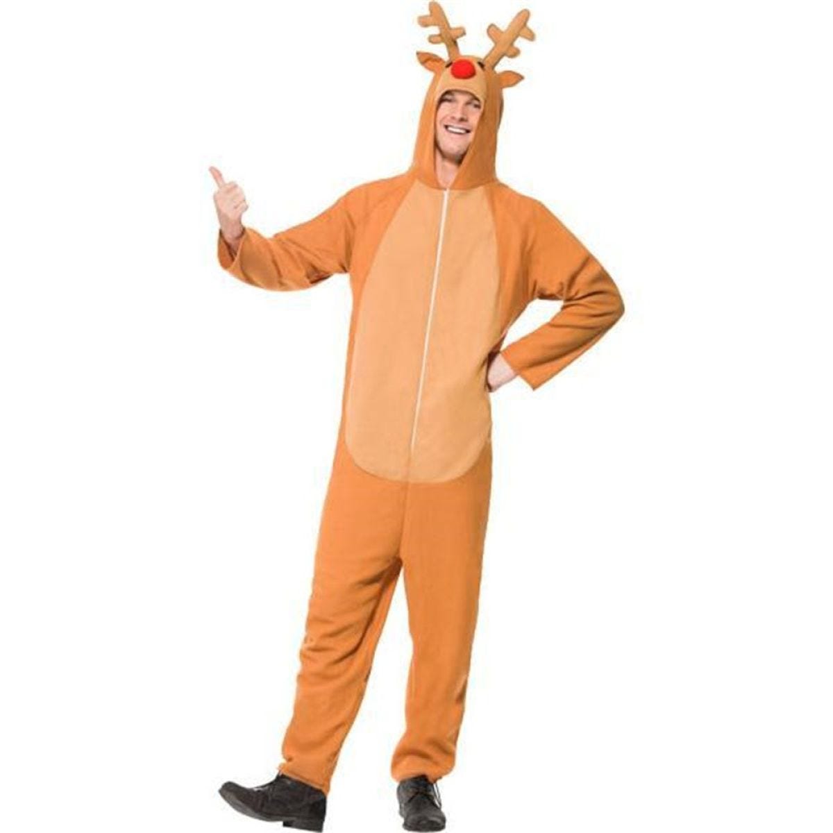 Reindeer Onesie - Adult Costume